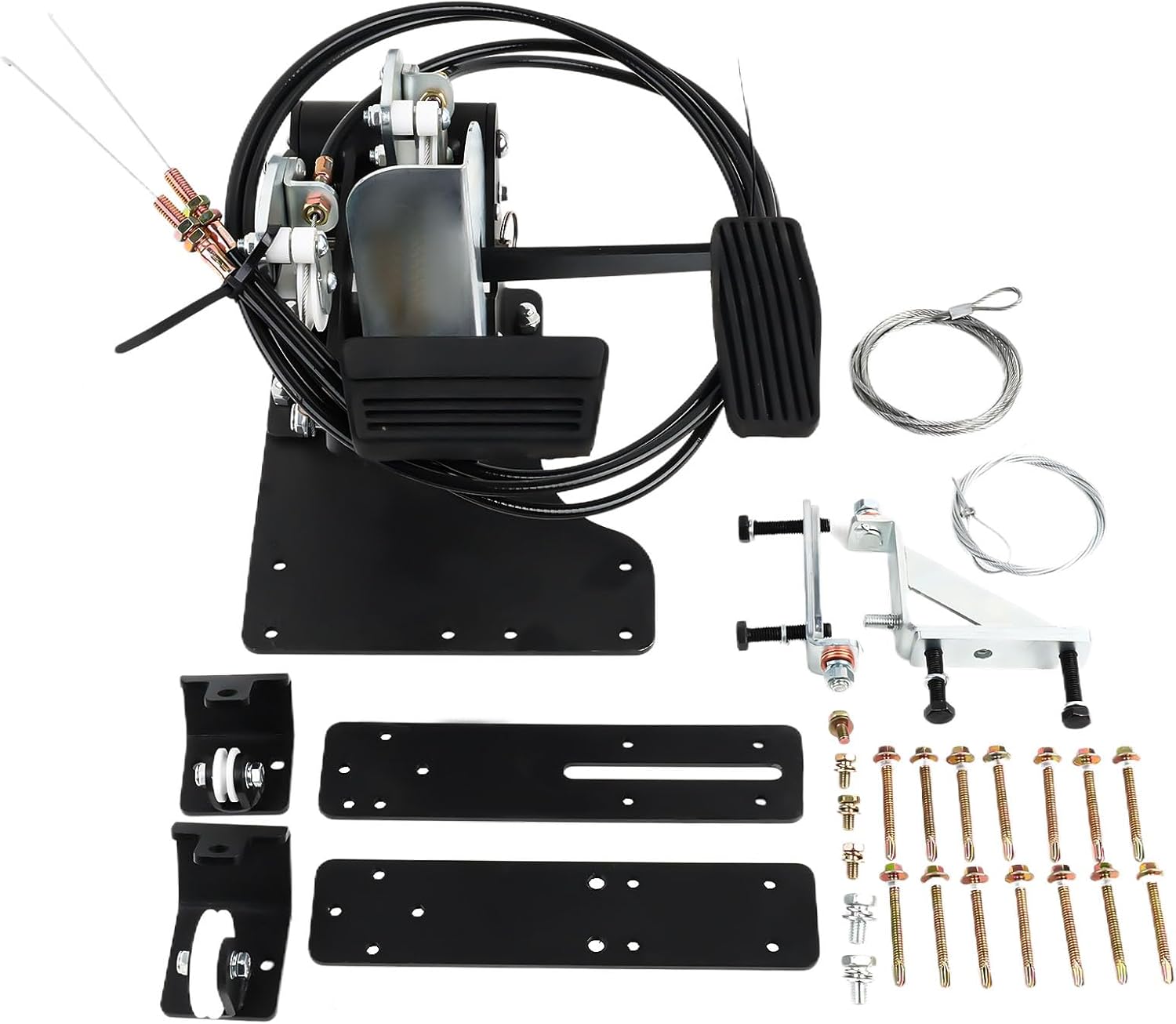Right Hand Drive Conversion Kit, ACAR-B7D Universal Gas and Brake Dual Control Pedal for Driver Training