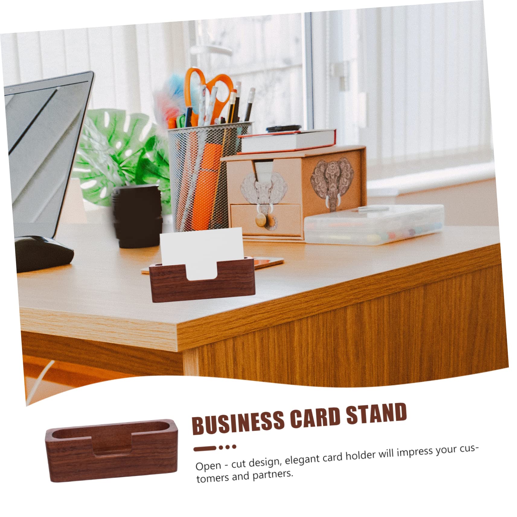 VILLCASE Lot De 3 Boîtes Élégantes Pour Cartes De Visite Présentoir De Cartes Support De Bureau Attrayant 2 Pièces X 3