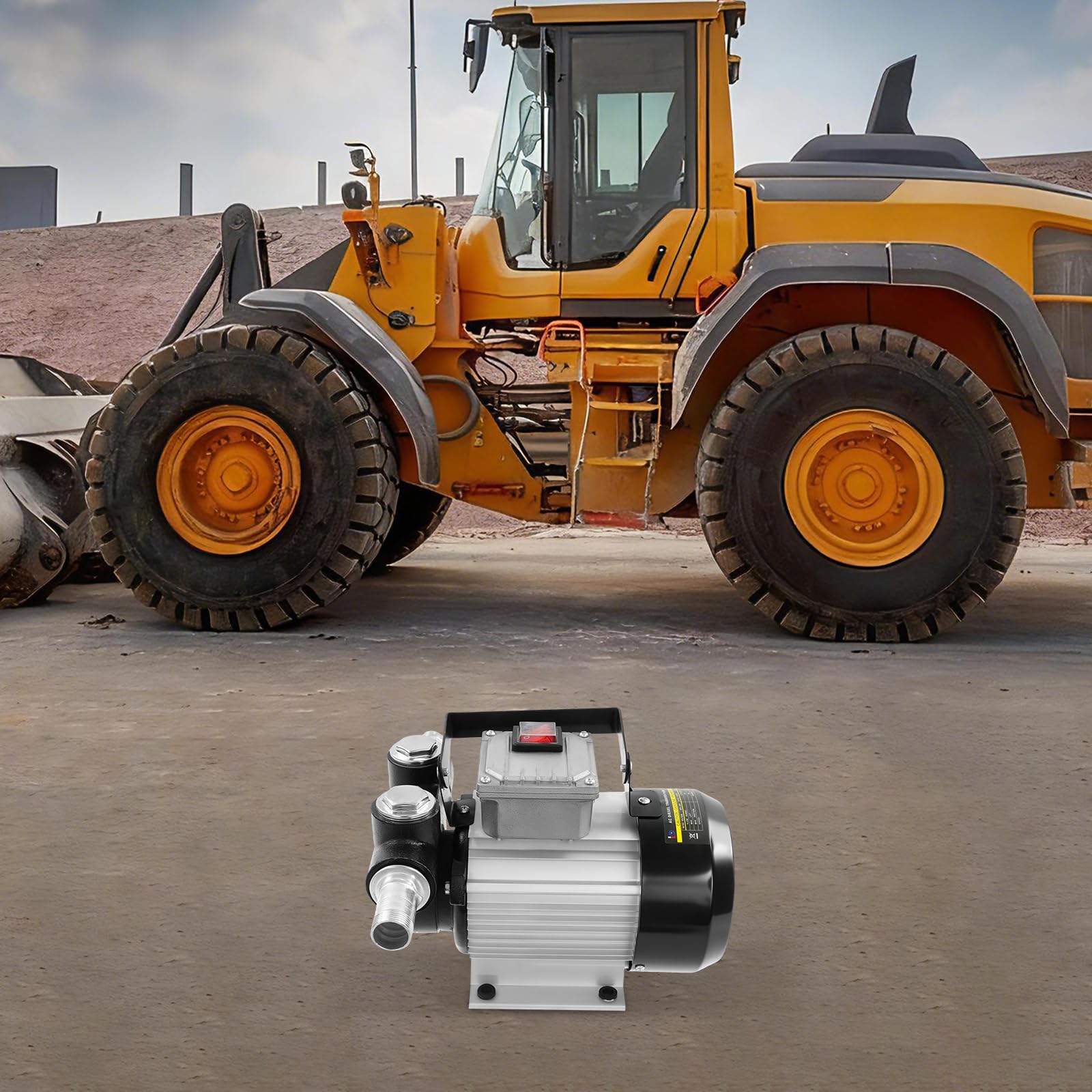 Pompa diesel da 550 W, autoadescante, 220 V, pompa del carburante autoadescante, pompa di aspirazione dell'olio, pompa a barile, 20-60 l/min, potenza di aspirazione 5 m, per camion, barili, navi