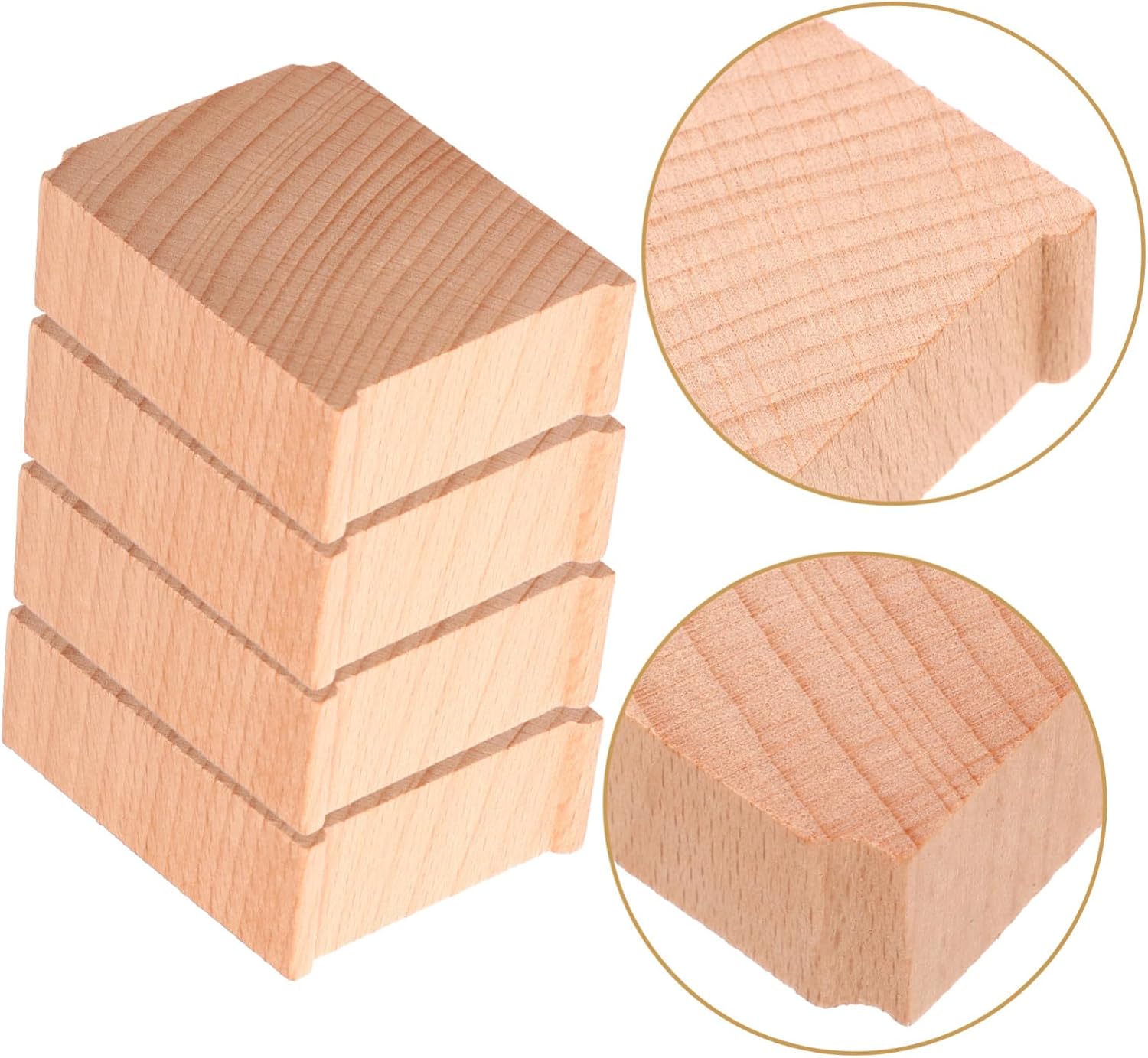 Toddmomy 6pcs Train Track Bridge Supports Wooden Bridge Accessories for Gauge Train Layouts Risers