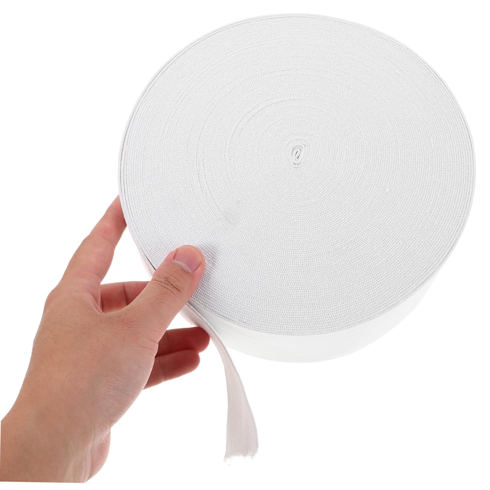 Housoutil Coser Bandas Elásticas Banda Elástica de Punto de Alta Elasticidad de Rollo Grueso de Cinturillas Puños y Ropa de Bricolaje