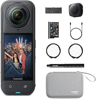 Insta360 X5 Essentials Bundle - Waterproof 8K 360° Action Camera, Leading Low Light, Invisible Selfie Stick Effect, Rugged...