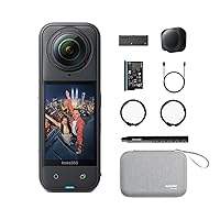 Insta360 X5 Pack Essential - Camera Impermeabile 8K 360º, Superba in Bassa Luce