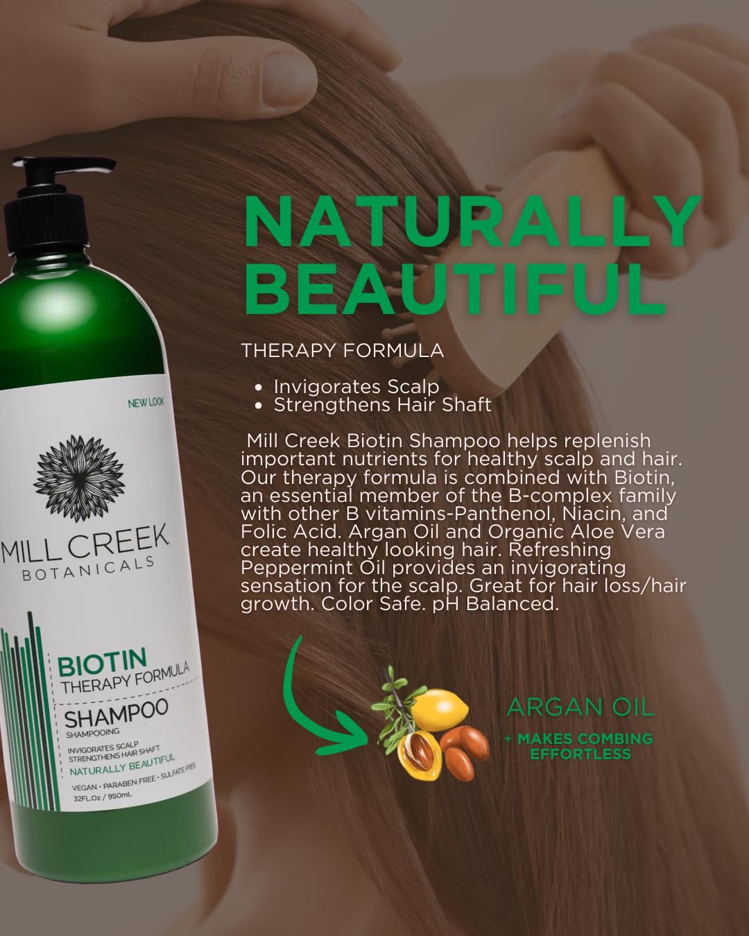 Mill Creek Shampoo 32 oz (Biotin)