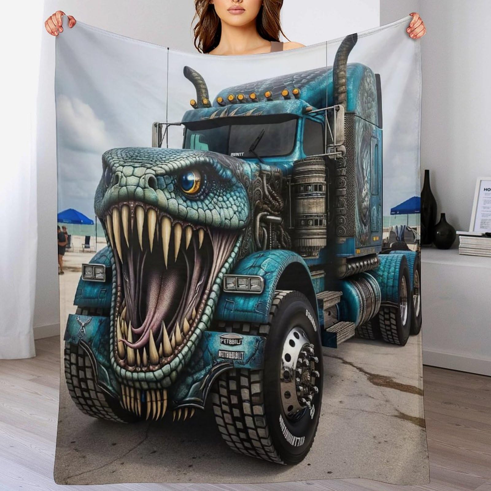 Couverture camion en flanelle de qualité supérieure douce 140x180cm