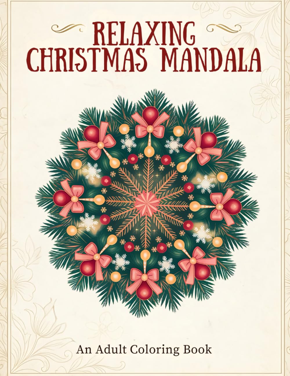 Relaxing Christmas Mandala: An Adult Coloring Book