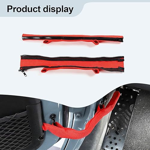 Miniatura 4 de 2 correas de restricción de puerta de automóvil, accesorio localizador de puerta ajustable, correas de control de restricción de puerta, compatibles