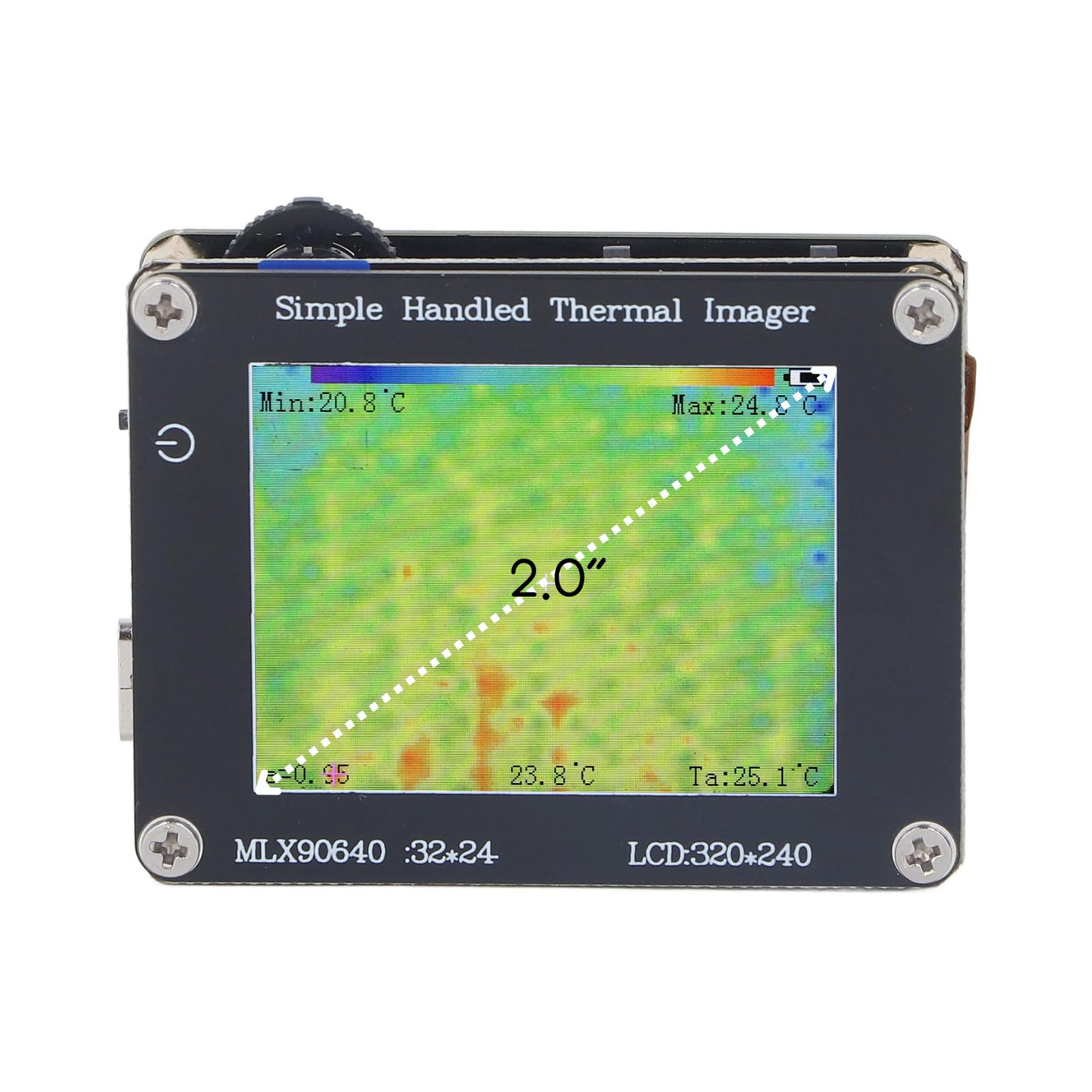 Fyearfly Thermische Imager Camera, -40 ℃ tot 300 ℃ Digitale IR Imaging Module Draagbare Oplaadbare Infrarood Thermische Camera 2.8 In Lcd scherm 320X240 Pixes