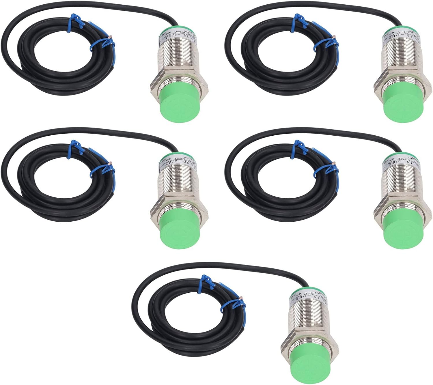 5PCS High Performance PNP Inductive Proximity Sensor Switch Non Embedded IP65 Approach Sensor AC90‑ for Industrial Machinery Automation Equipment