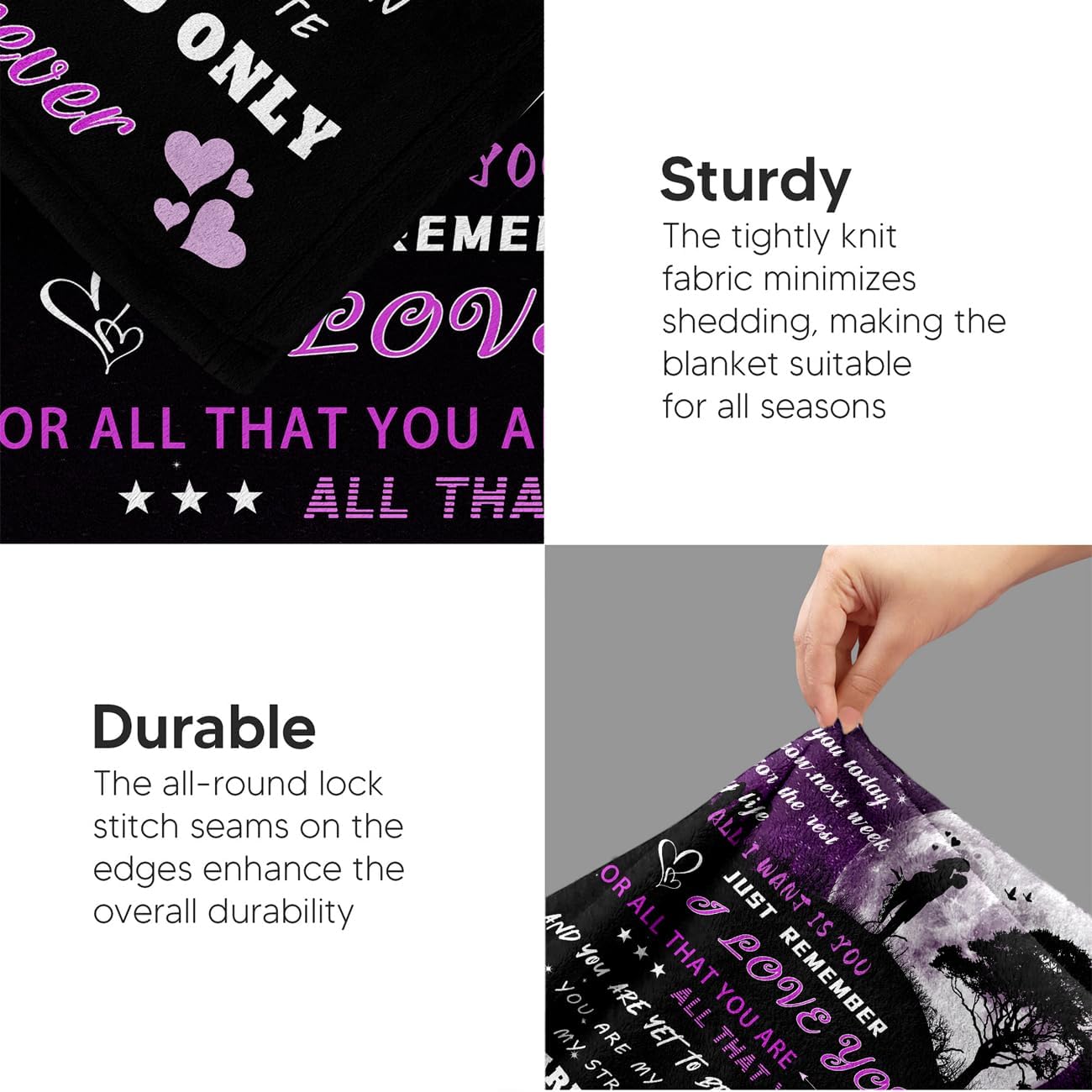 Wedding Gift Anniversary Unique Gifts for Wife Birthday Gift Ideas Blanket,The Best Cool Presents for Birthday Gifts for Wife from Husband,Romantic Engagement Gifts for Her Birthday - Image 5