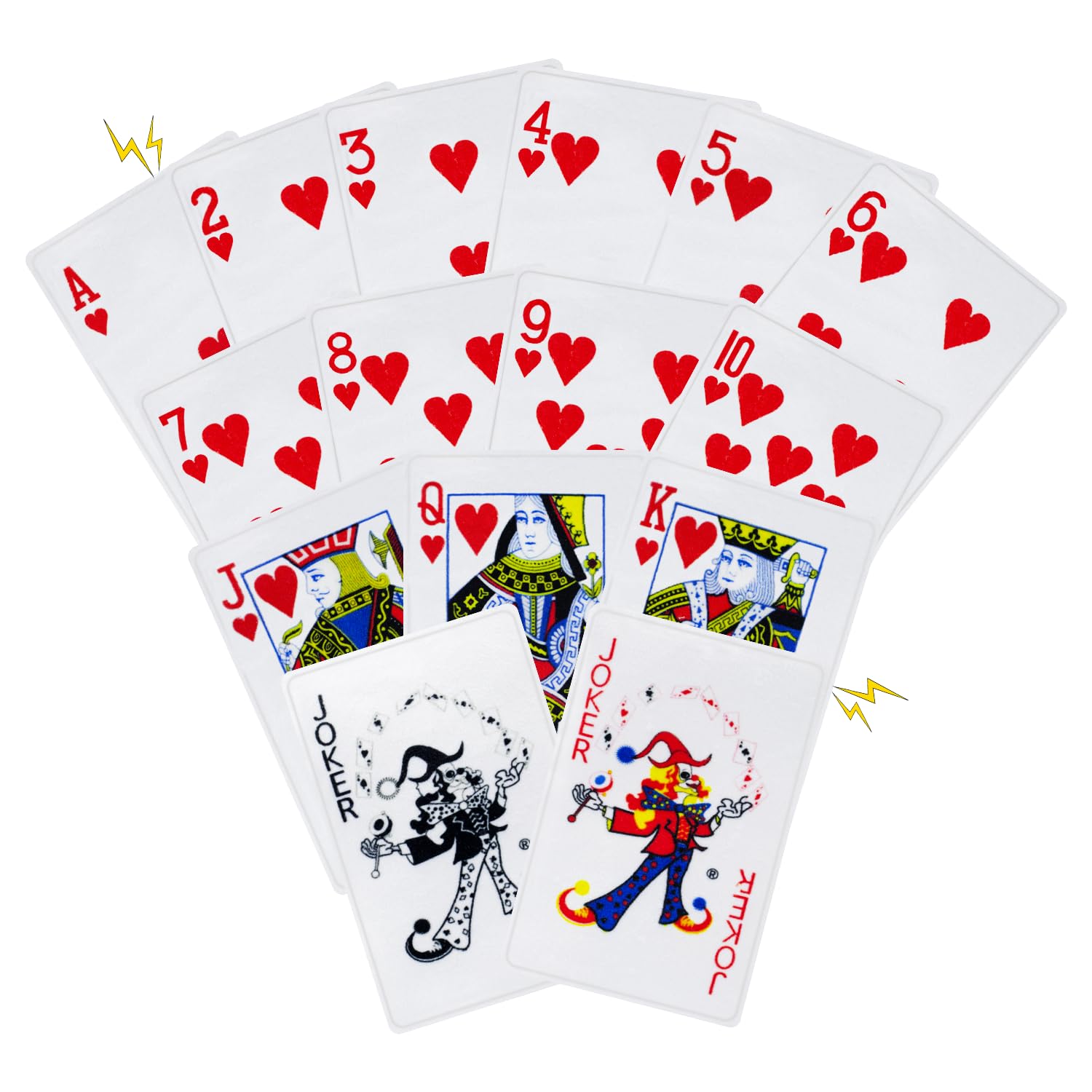 15PCS Funny Poker Dog Toys- Plush Interactive Toys with Crinkle Paper for Small, Medium Puppies- Fun Novelty Play- Cool Stuffed Gifts for Dog Birthday(Red)