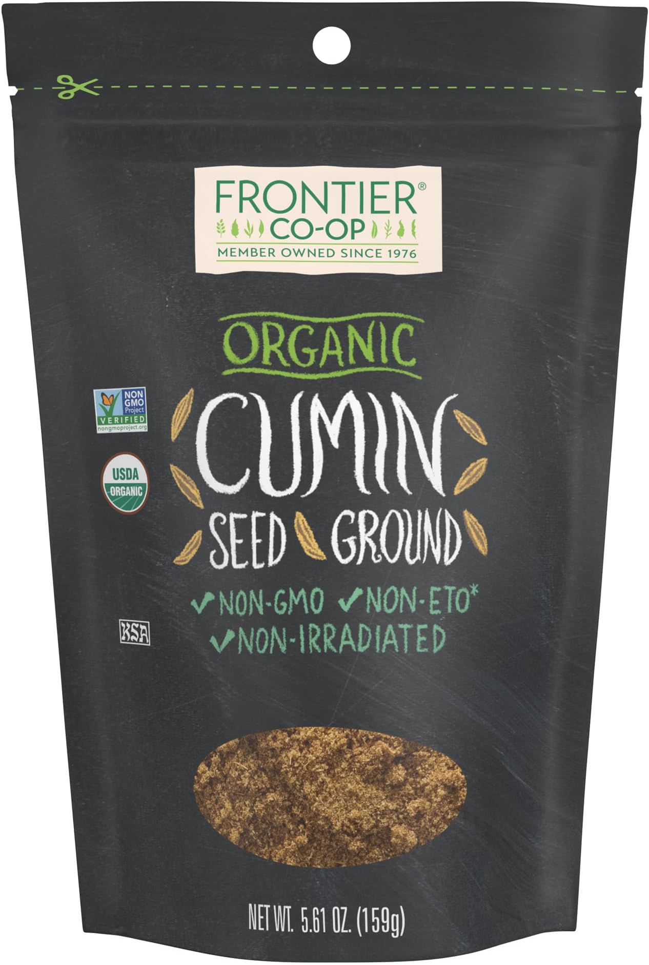 Frontier Co-op Organic Ground Cumin Seed 5.61oz Cumin Powder