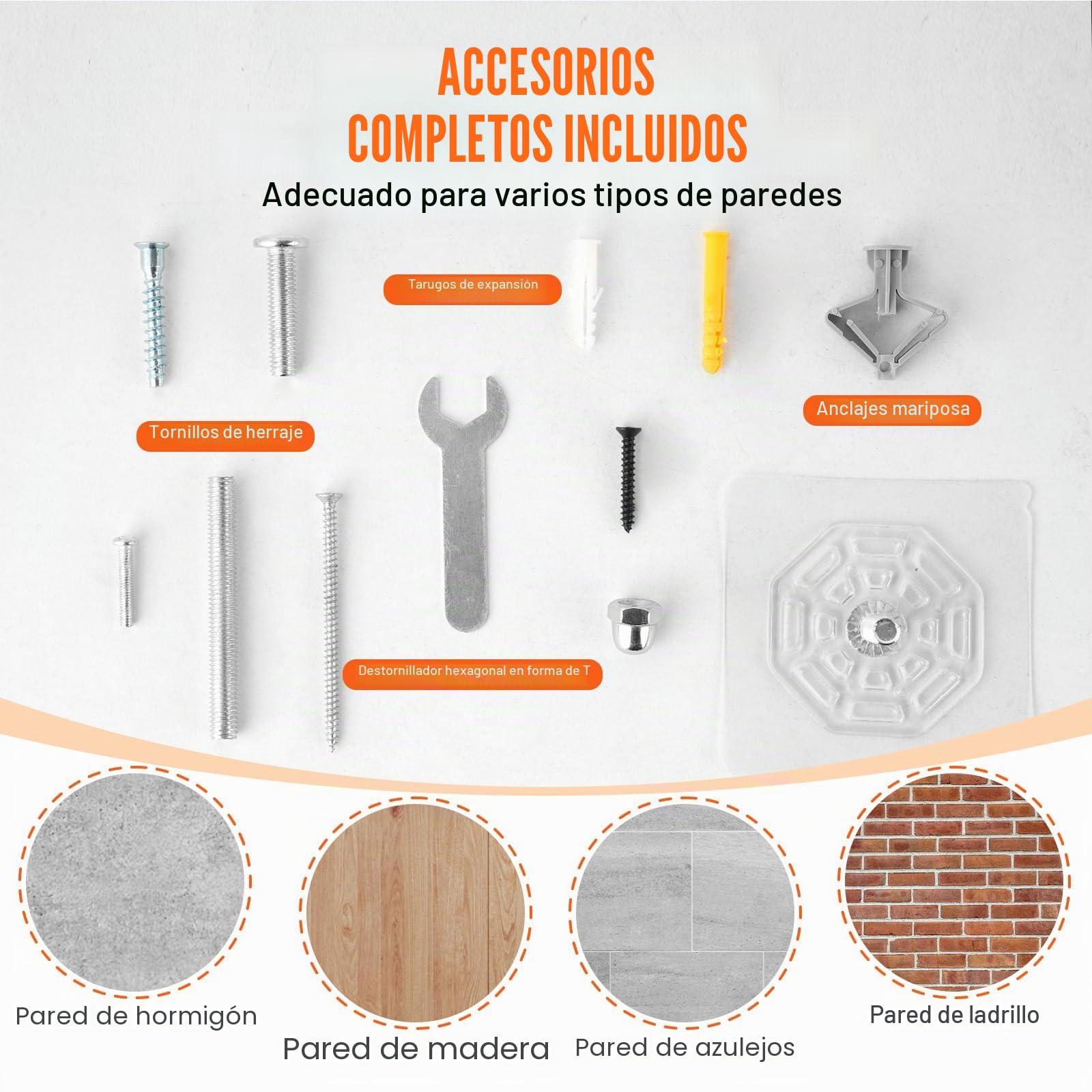 VEVOR 9 PCS Estantes de Pared para Gatos Carga de 18,14 kg Estantes de Pared para Gatos y Perchas con Tablas para Saltar, Camas para Gatos, Hamacas y Árboles para Gatos para Dormir, Jugar y Trepar