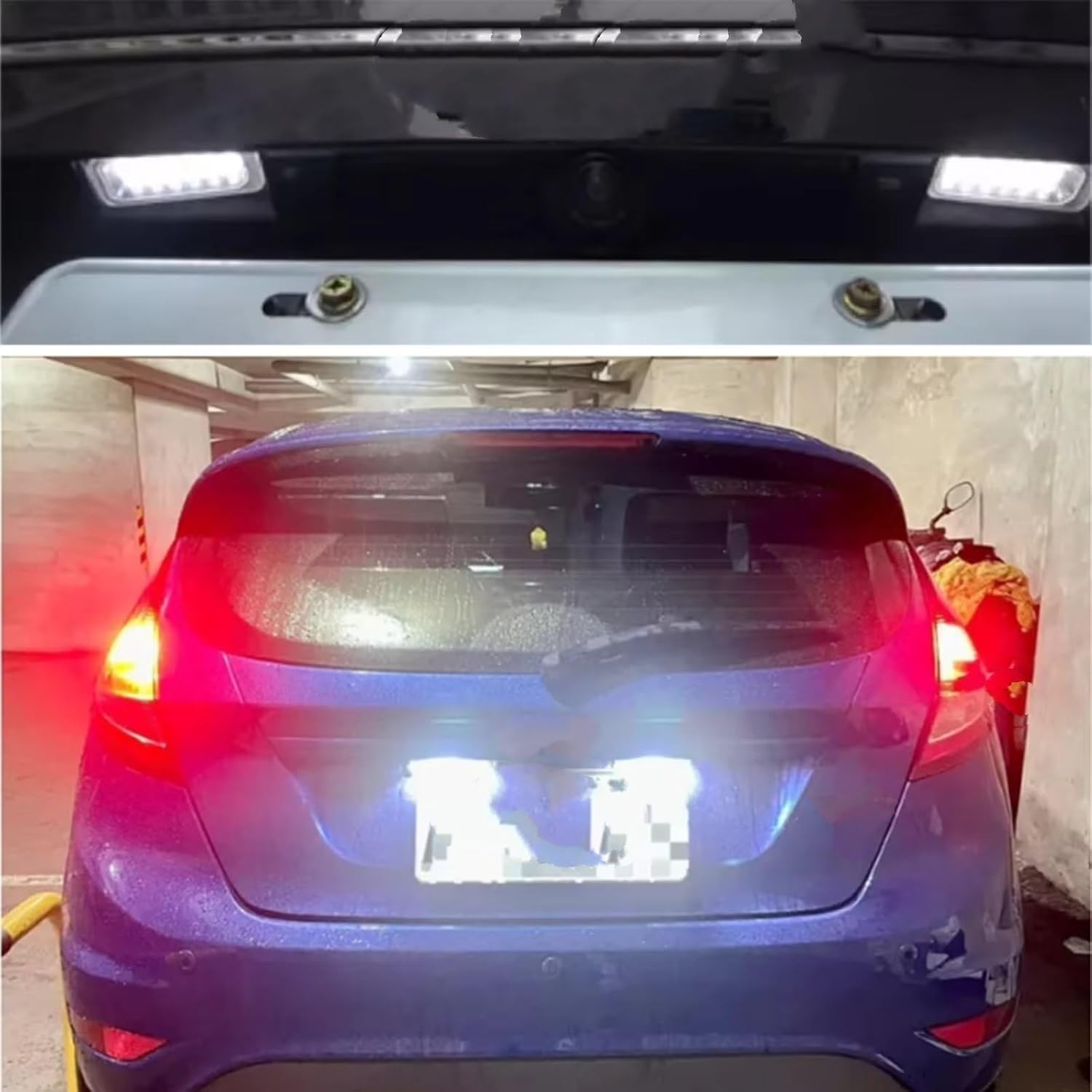 License Plate Light Kit Compatible With For Focus MK3 2010-2025 For Fiesta MK6 2008-2025 For S-Max MK1 2006-2025 License Lights Assembly Rear License Plate Lamps