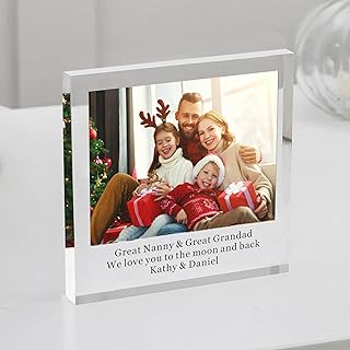 EDSG Personalised Photo Gifts Acrylic Block Plaque Personali