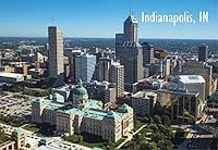 Vista 1 de Imán para nevera de Indianápolis, Indiana, Capital, Statehouse, City Skyline, Downtown, Souvenir Magnet 2 x 3