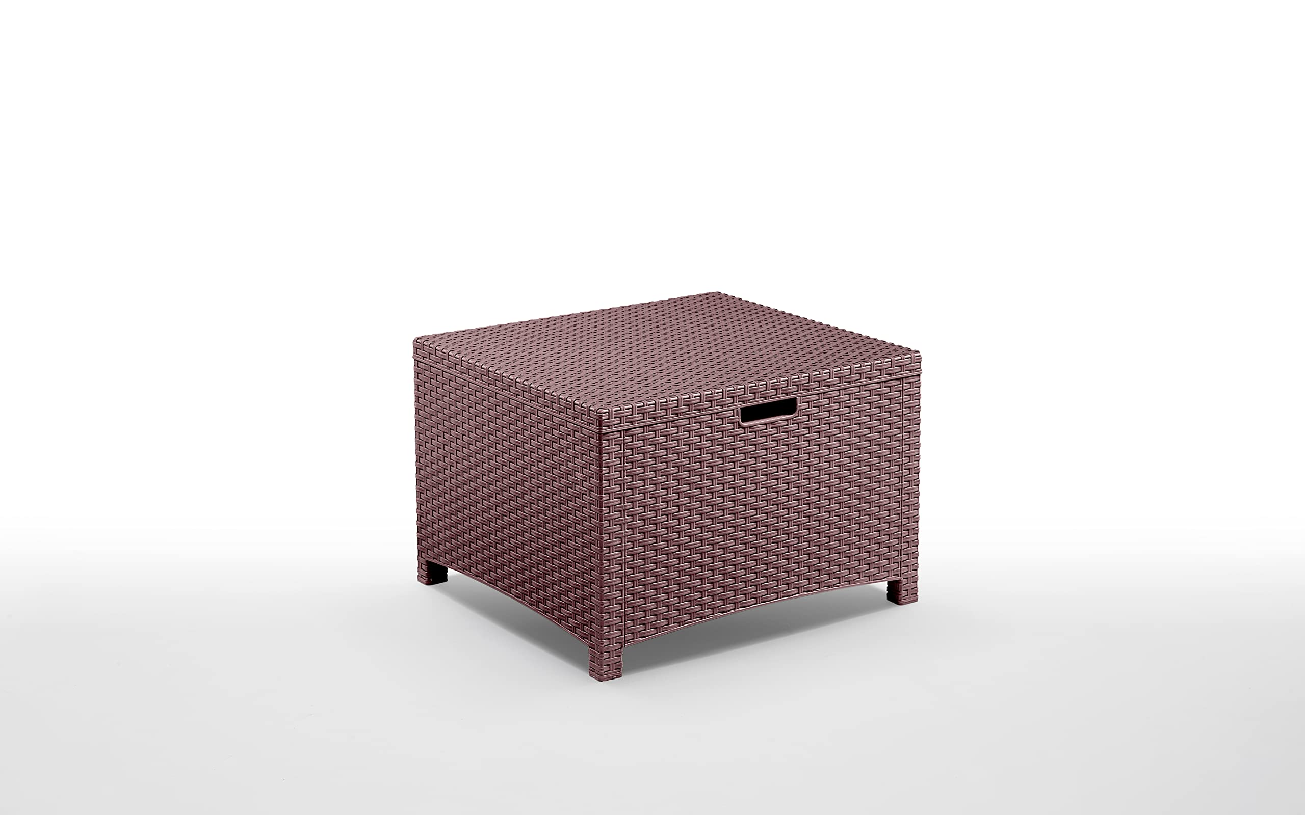 BICA Set Venezia 2 - Set Mobili da Esterno 2 Poltrone, 1 Sofa 2 posti, Tavolino Contenitore e Cuscini per la Seduta, Marrone