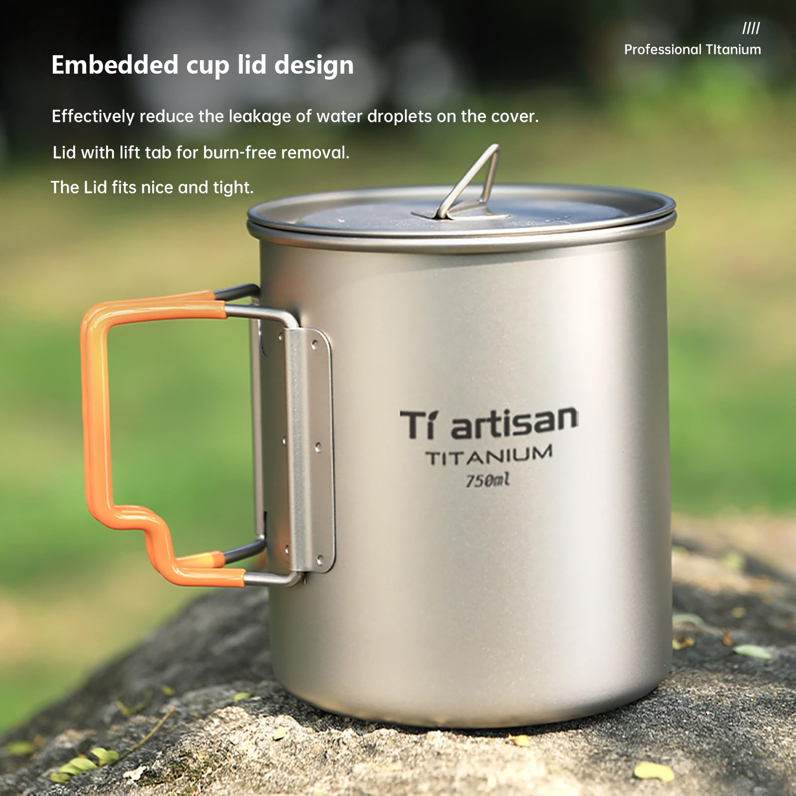 Camping mok - Titanium cup - Lichtgewicht & duurzaam