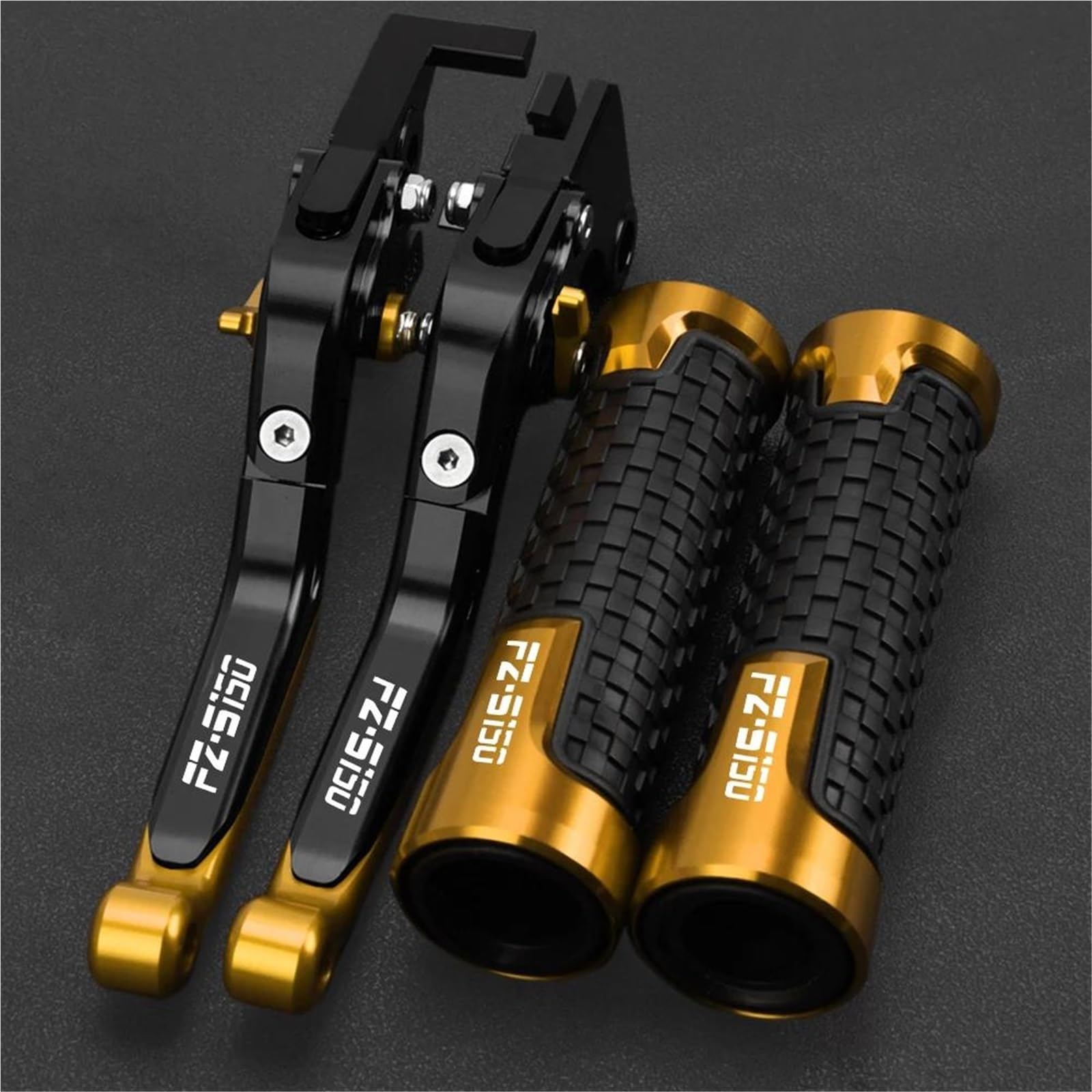 Tgvselpj Yellow 1 Motorcycle Part Motorcycle Extendable Adjustable Clutch Brake Levers Controller Lever Handle For Y-Amaha Fzs150 Fzs 150 Fz S150 2015 2016(Yellow 1)