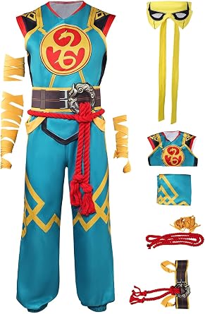 Iron Fist Cosplay Costume Men Warrior Green Outfits Adult Battle Full Set Halloween Carnival Party Costume