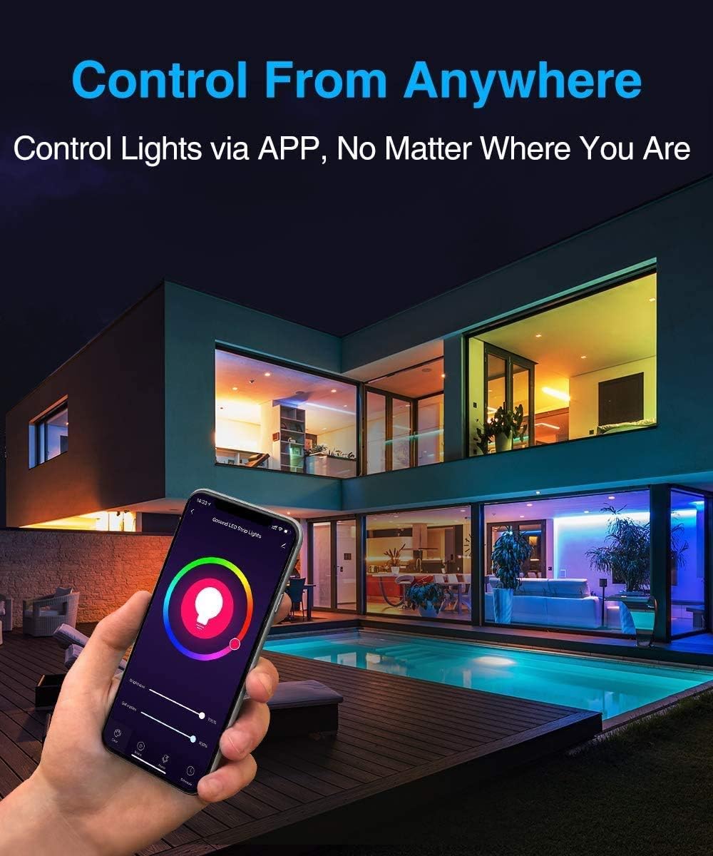 LED Wifi Controller, RGB Led Light Strip Voice Control From Alexa & Google Home, WIFI Wireless Smart Controller With Free App via IOS or Android Smartphone