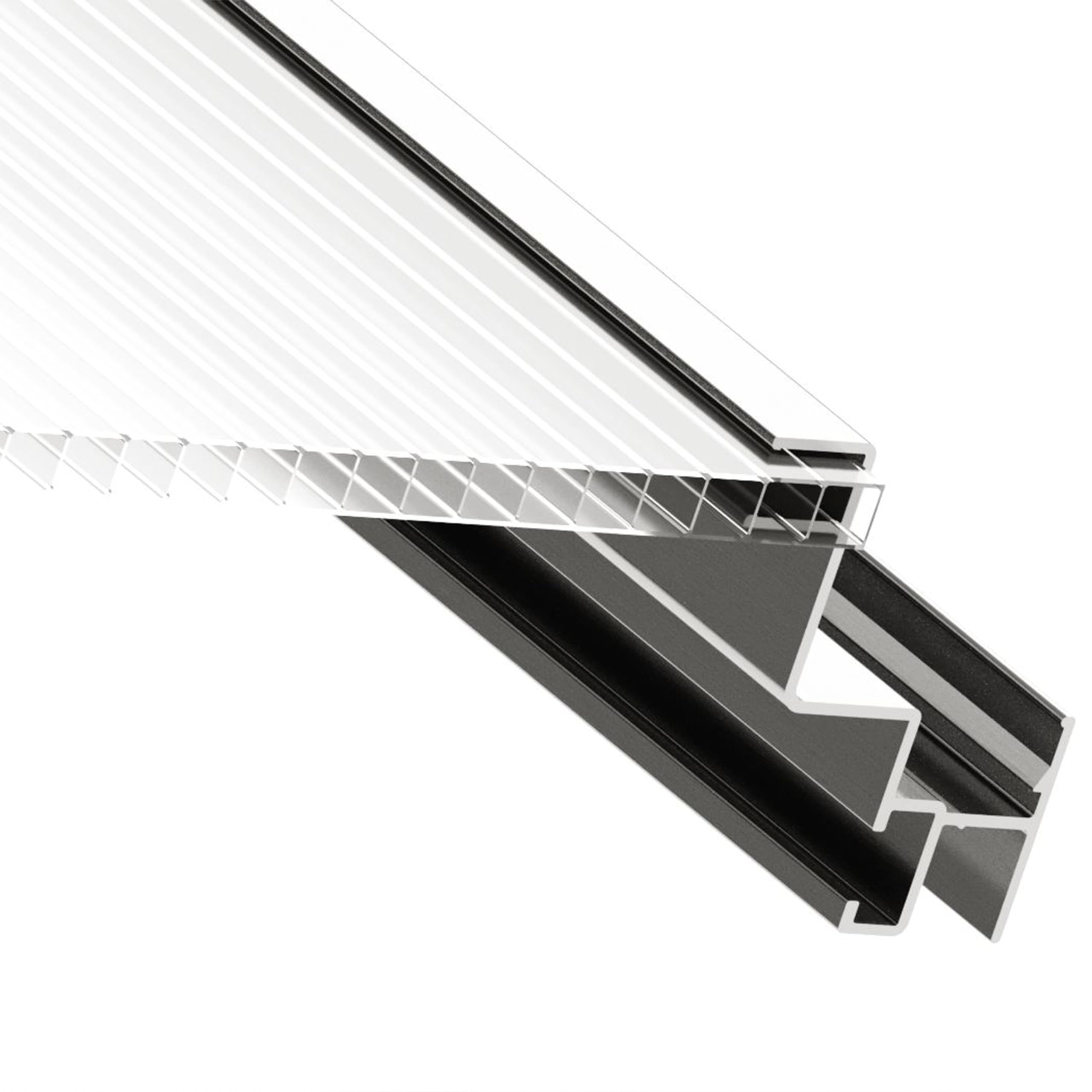 GFP Gewächshaus Jasmin 3 Alu-Rahmen 192 x 192 cm Polycarbonat Platten - mit Fundamentrahmen & automatischem Fensteröffner