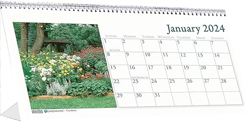 Miniatura 5 de House of Doolittle Calendario mensual de tienda de campaña de escritorio 2024, Bar Harbor, 7 x 4.25 pulgadas, enero a diciembre (HOD3679-24)