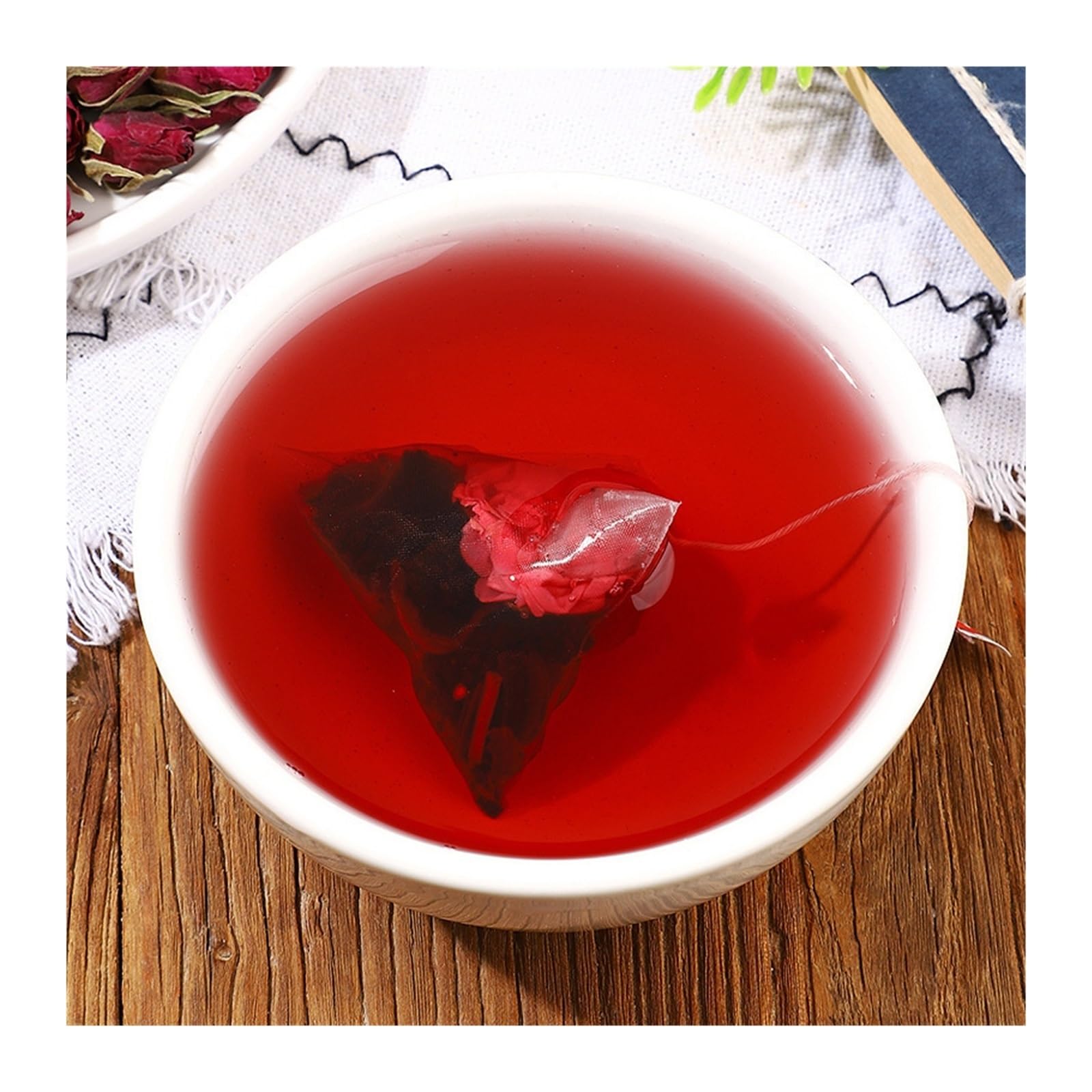 Herbata z Morwy, Róży i Hibiskusa 150g, Pojedyncze saszetki, owocowa, różana, hibiskusa, Mieszanka herbat owocowo-kwiatowych(3pcs)