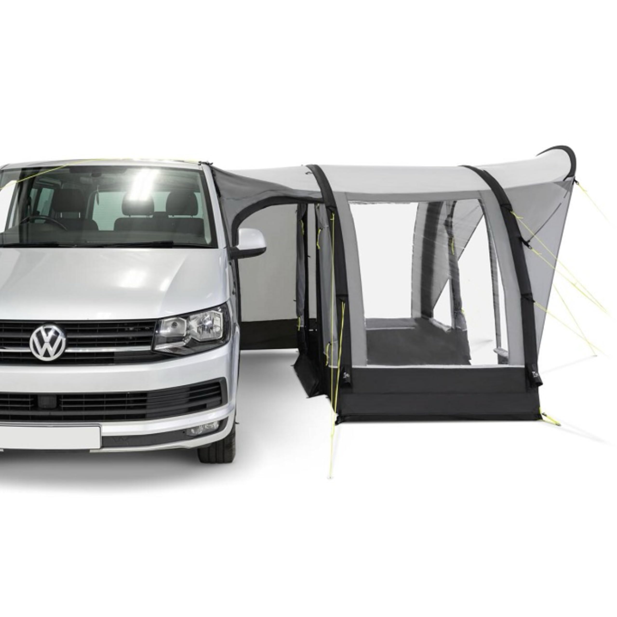 Kampa - Sprint AIR - Unabhängiges Campervan-Seitenvorzelt, mit Stangen, 68D-Canvas, UV50+, Wassersäule 600L/H/m², für 4 Personen, großes Vorzelt für Wohnmobile, Bulli, Van.