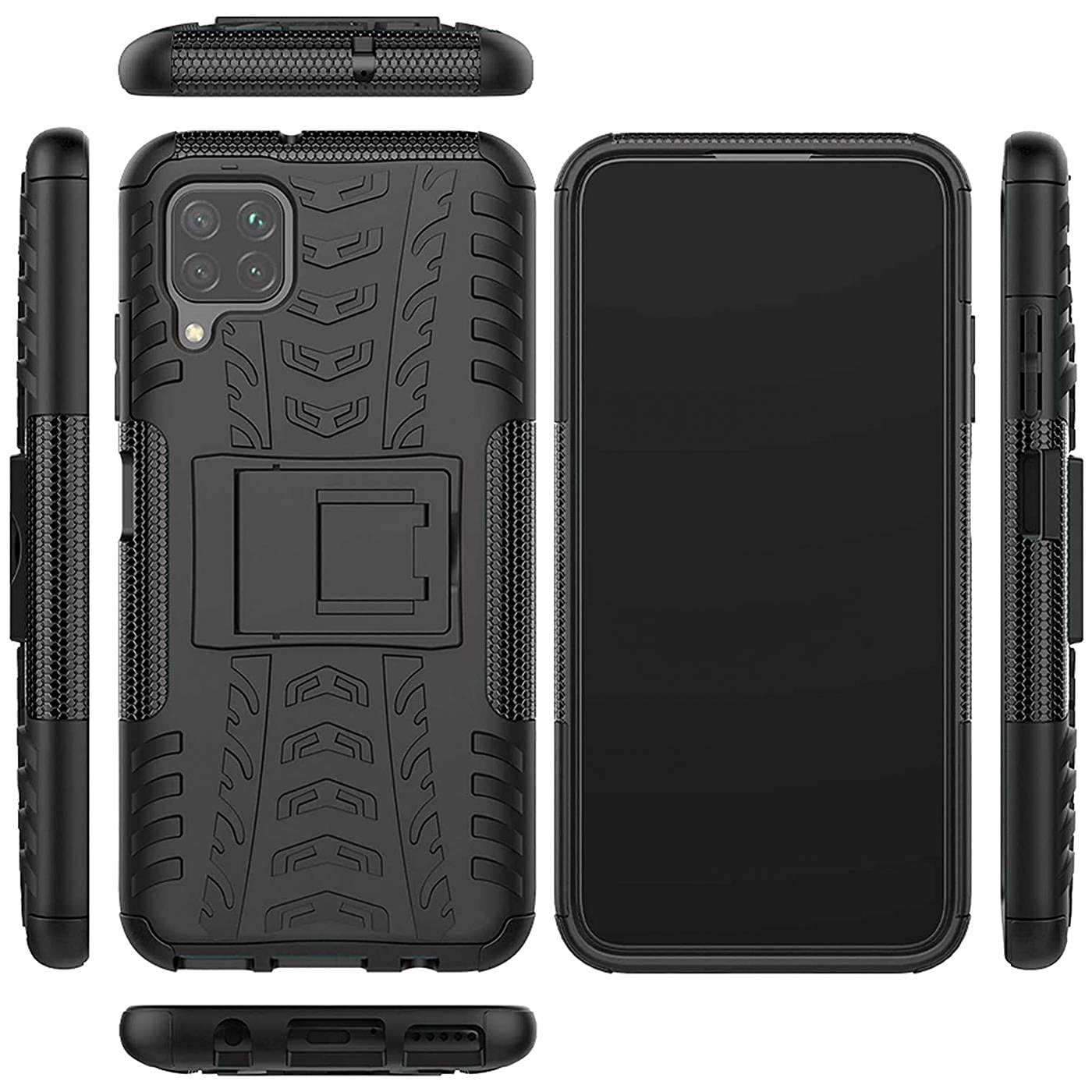 Verco Custodia protettiva per Huawei P40 Lite, Armor Outdoor Custodia per Huawei P40 Lite, Custodia rigida [Cover adatta per cantiere], Blu