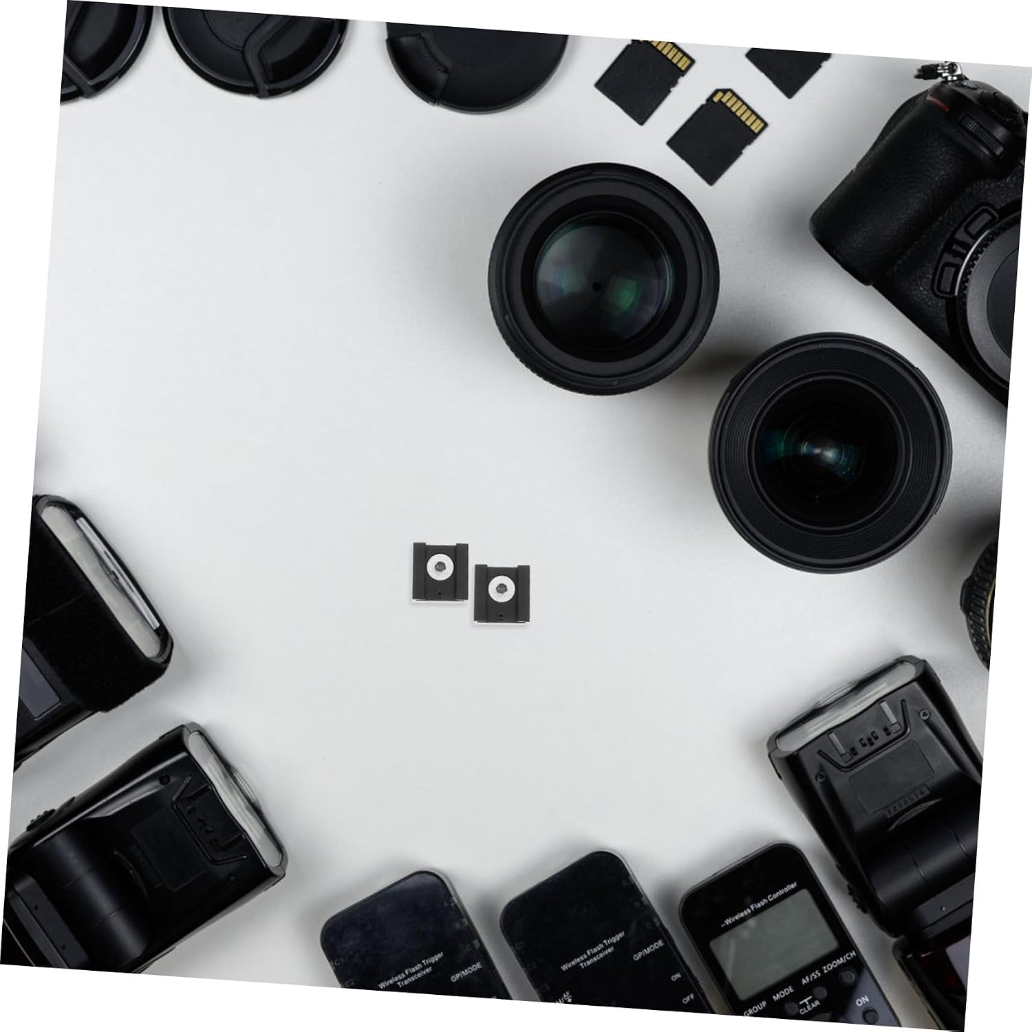 TEHAUX 4sets Hot Shoe Mount Adapter for DSLR Multi-Function Camera Accessory Mount Screw for Photography Enthusiasts