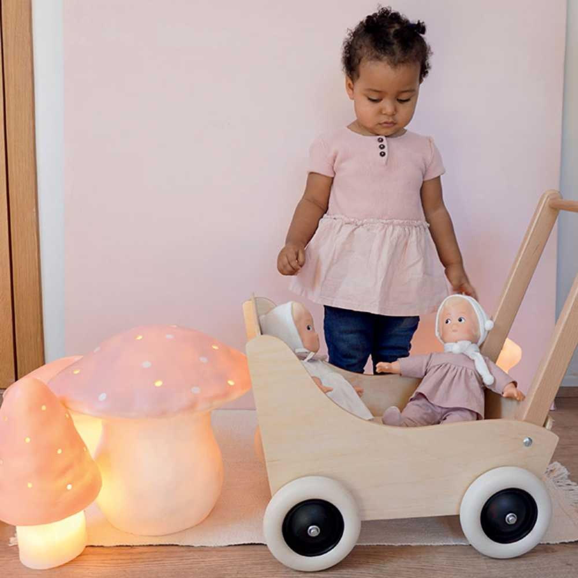 Lampe champignon moyen vintage pink - Egmont Toys