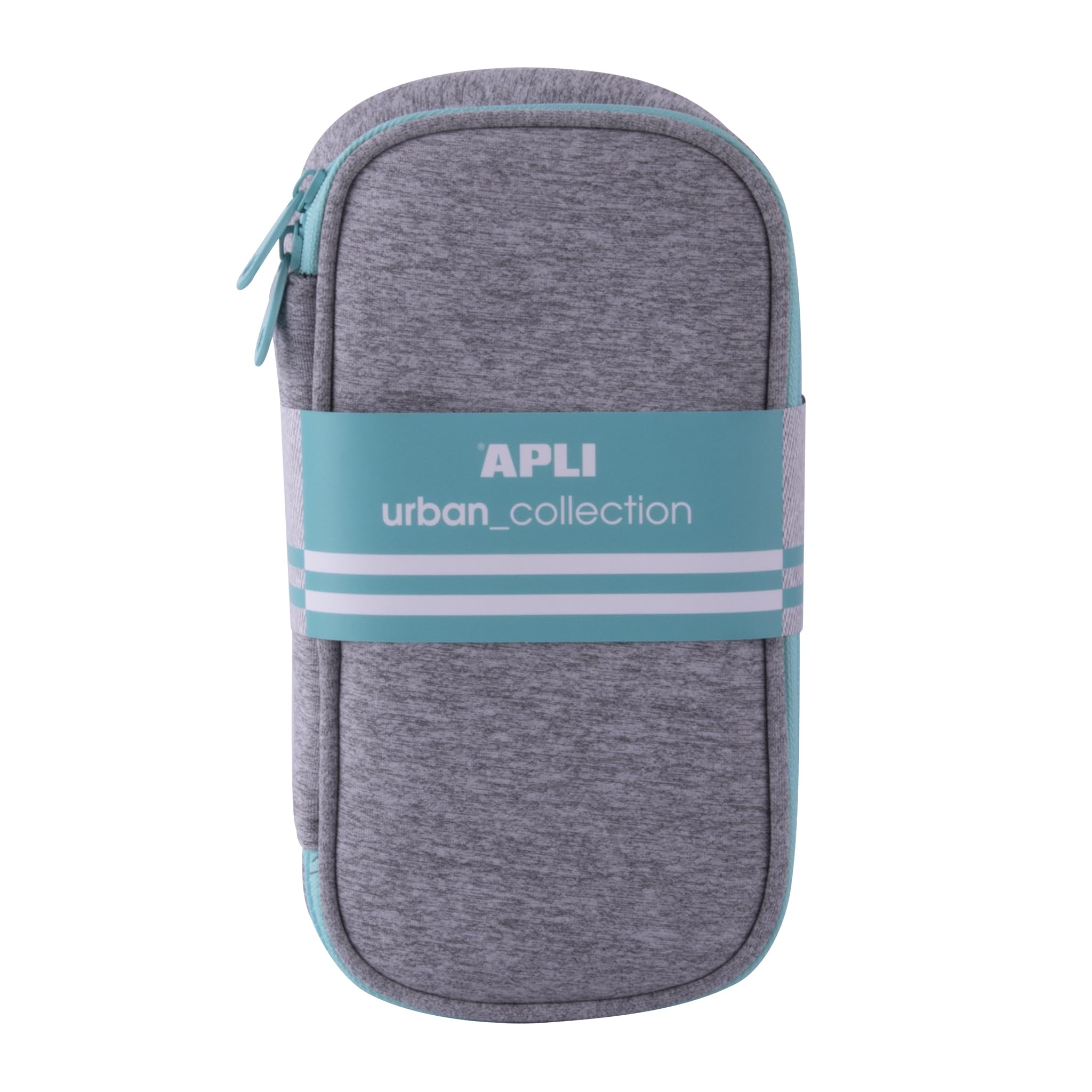 APLI 20418 - Urban Collection Neoprene Pencil case with Turquoise fintion