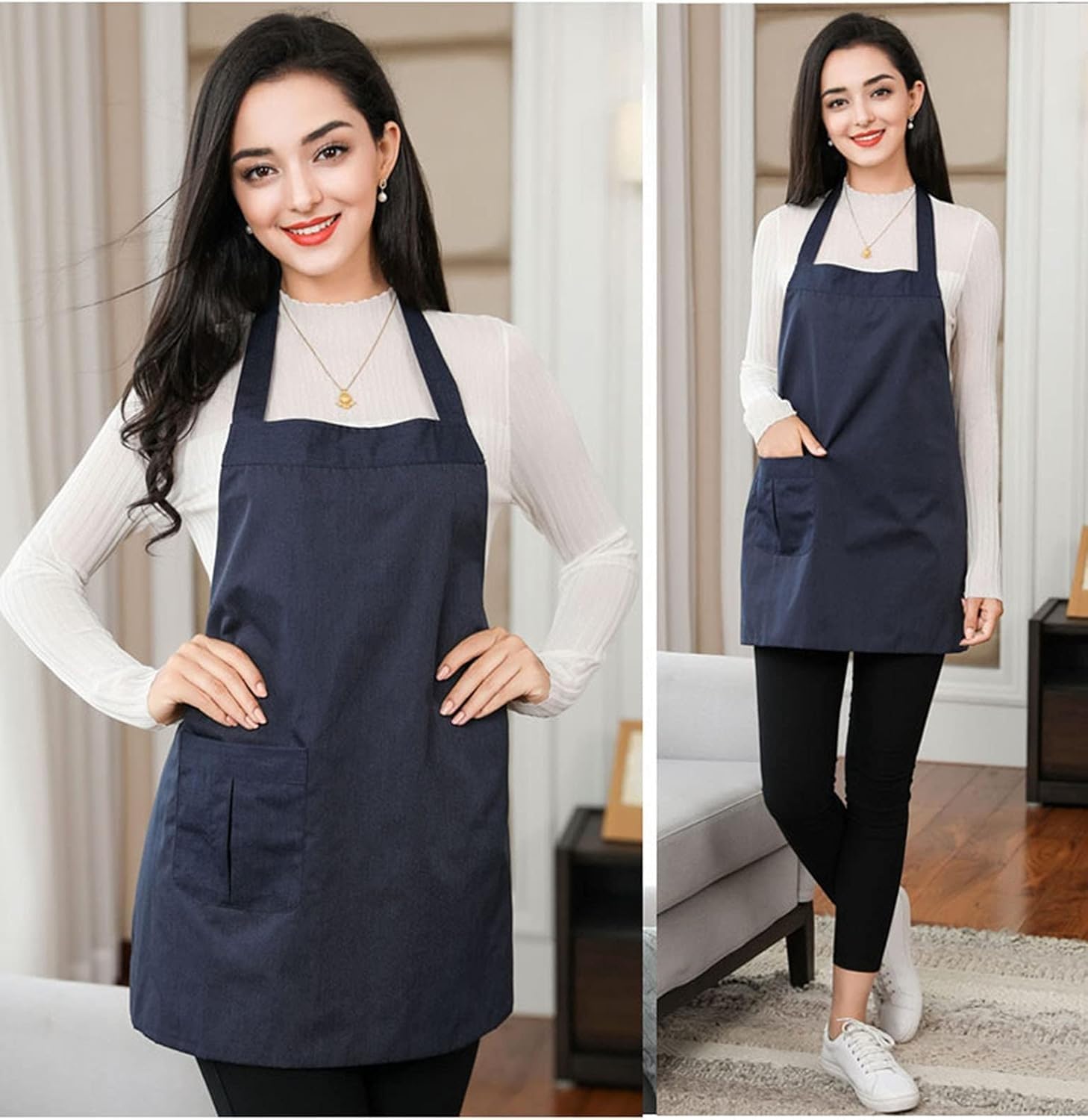 Blindage Rayonnement Tablier Maternité Anti-Radiations Vêtements Protection Ondes Électromagnétiques Fibre d'argent Femmes Navy Blue