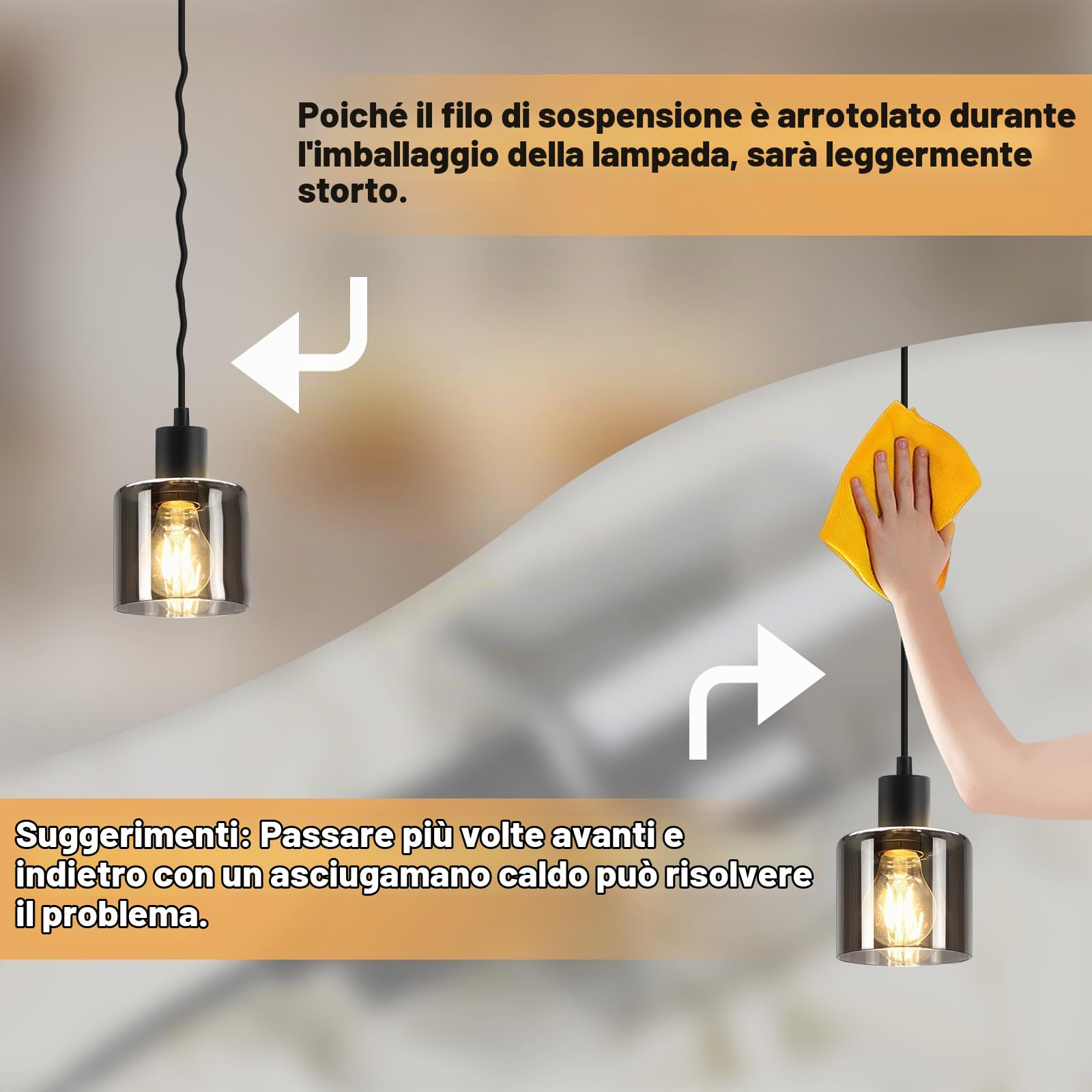 ZMH Lampada da tavolo a sospensione - Lampada da tavolo industriale | regolabile in altezza E27 3 fiamme vintage per ufficio hotel (senza lampadine)