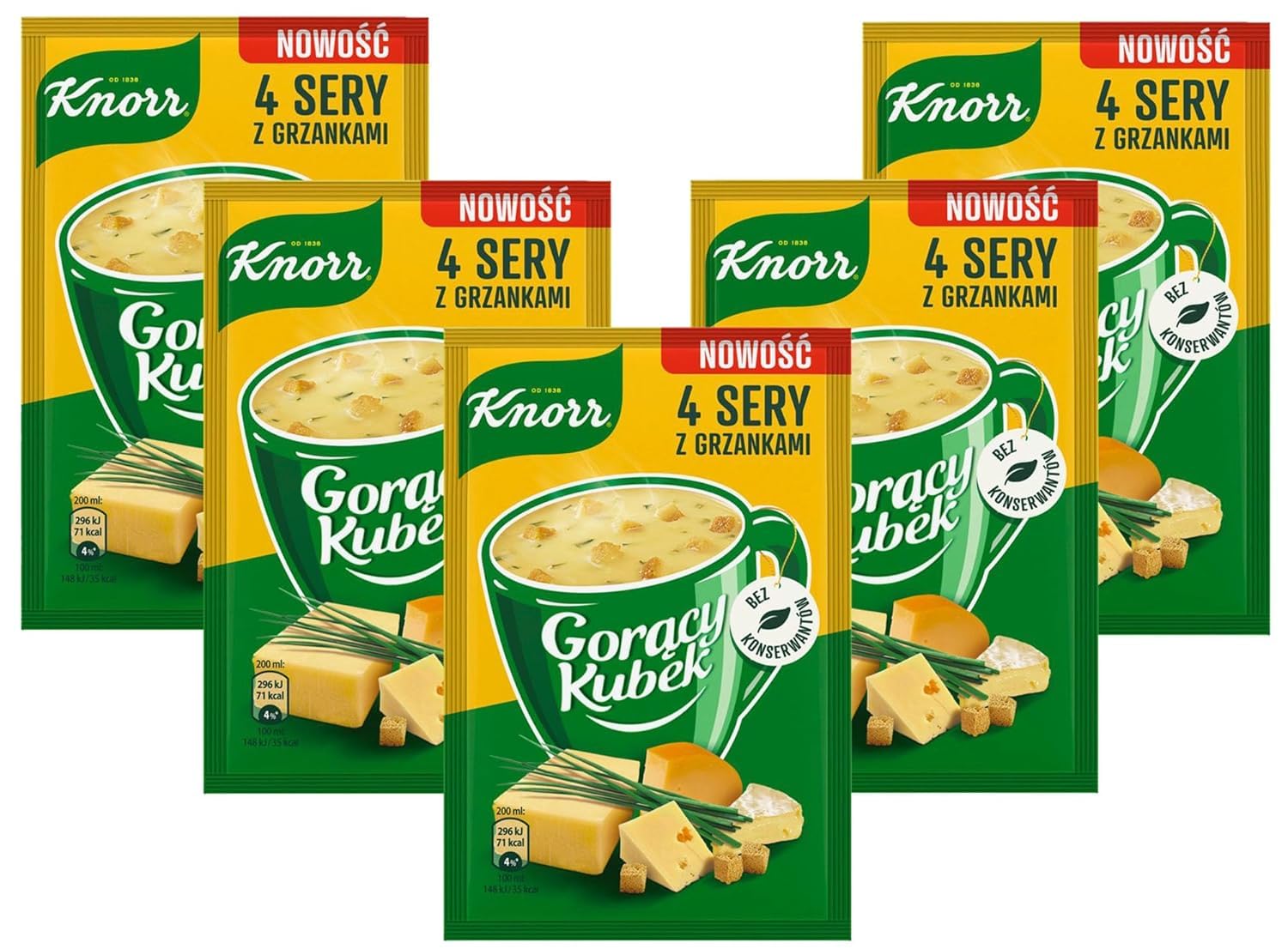 Amazon.com : Knorr Goracy Kubek 4 Sery z Grzankami 4 Cheese Soup w