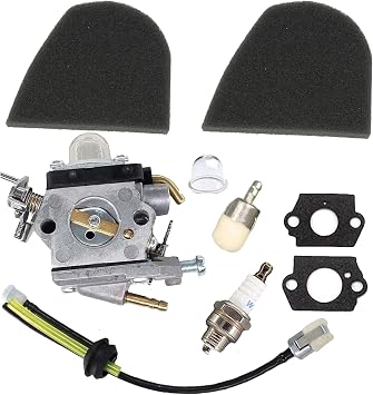 Carburetor & Air Filter Fuel Line Kits for Husqvarna 129C 129L 129R 129LDX 129RJ For Jonsered BC2228 967301702 967193301 545008097 Carb