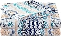 Vista 35 de JSD Juego de sábanas florales azul marino, tamaño individual, sábanas de microfibra impresas de 3 piezas, bolsillo extra profundo, sin arrugas