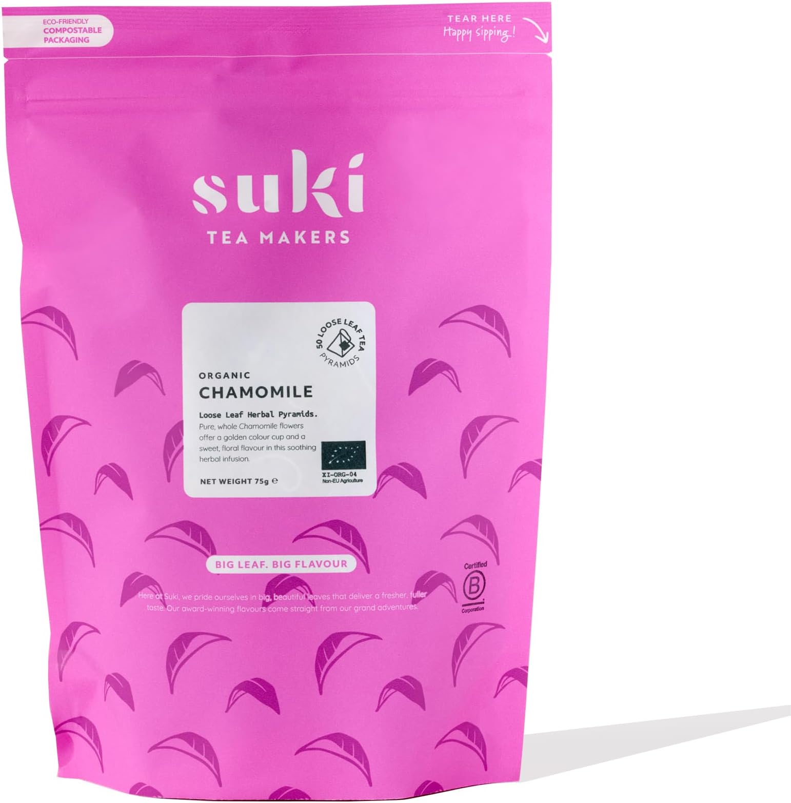 Suki Tea Chamomile (Pack of 1, Total 50 Pyramids)