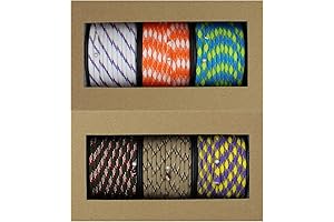 Multicolor Paracord Bulk Variety Pack with Spool - 3 Colors: The Rainbow-Hued...