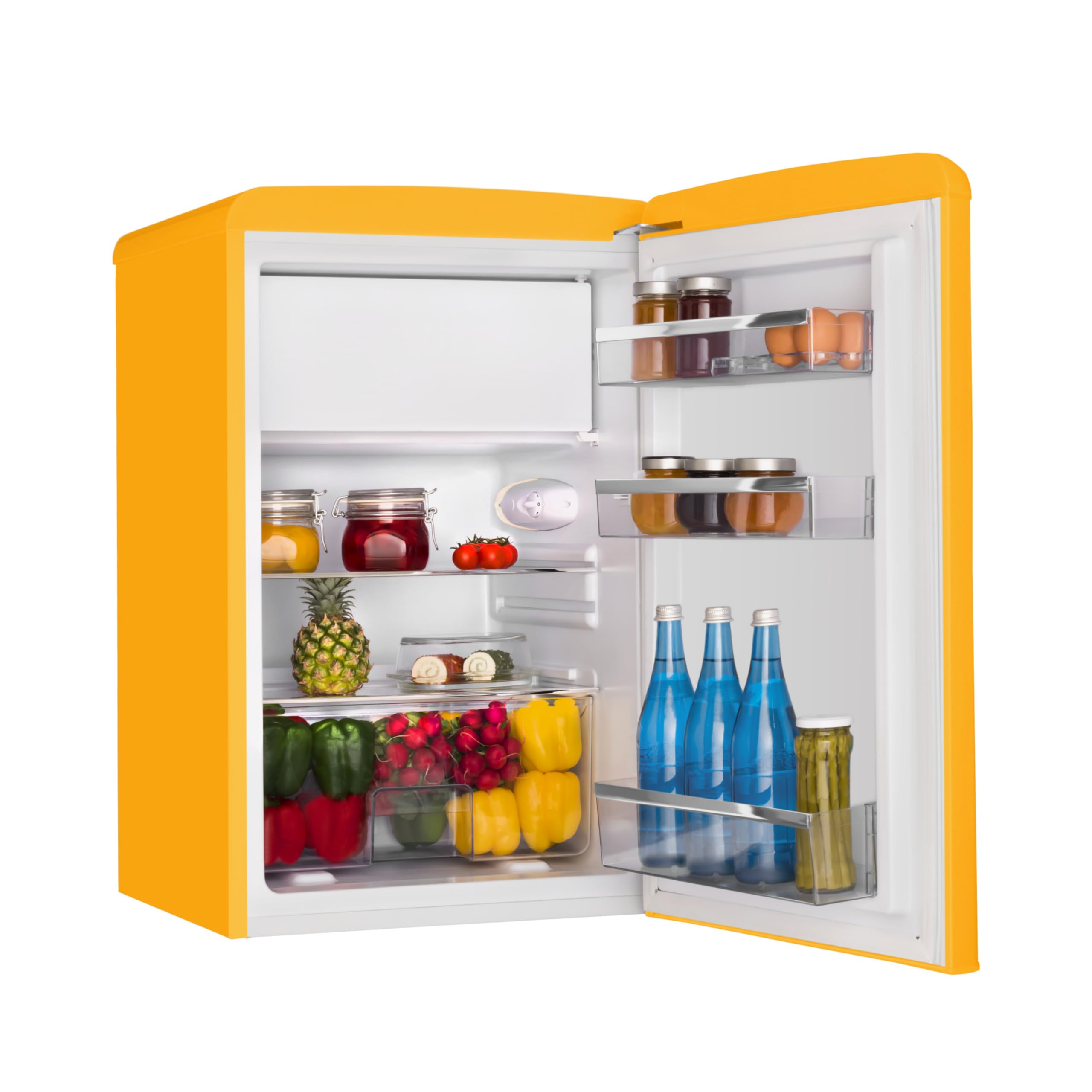 Amica Retro Kühl-Gefrierkombination 108 L 87,5 x 55 x 61,5 cm KS 15613 Y