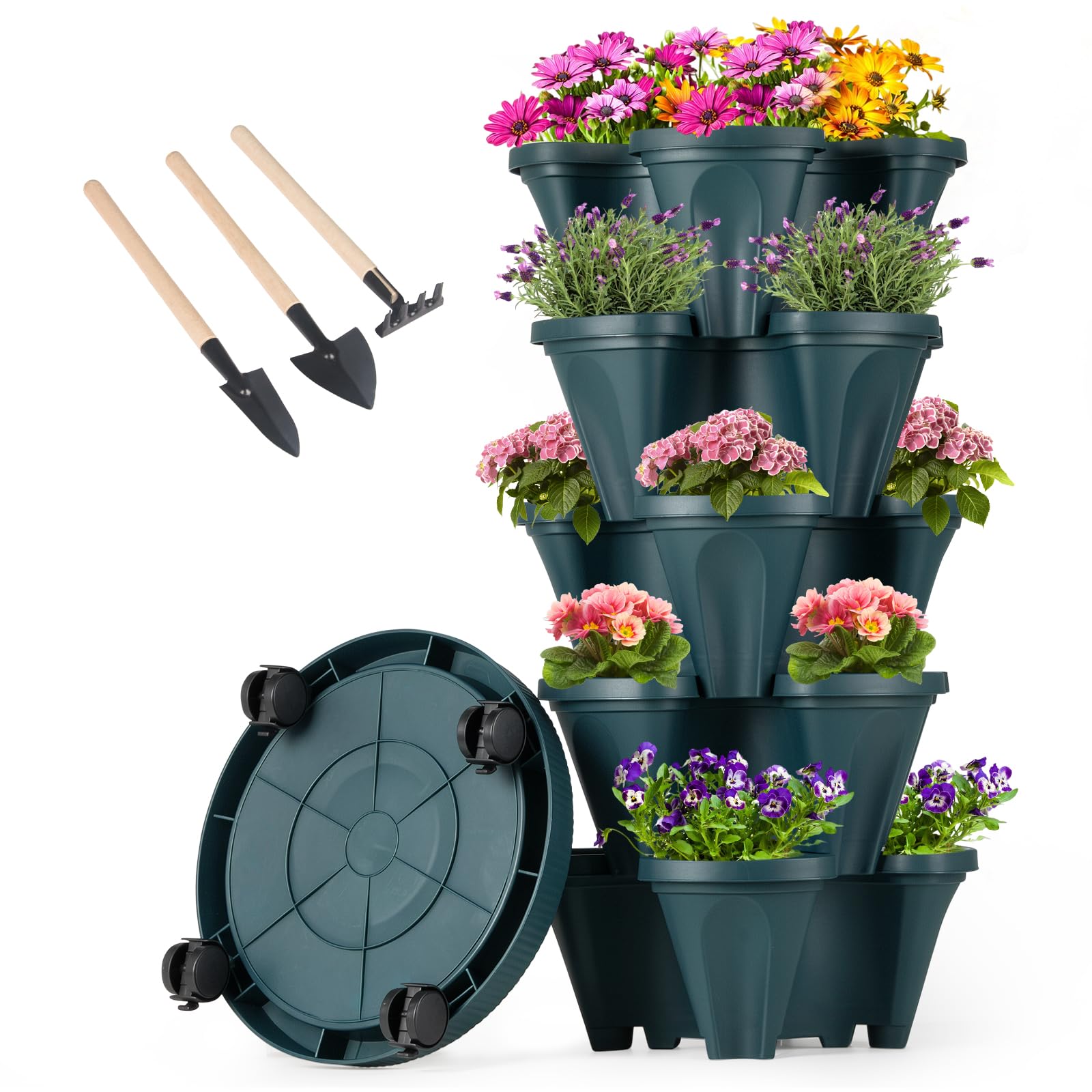 GameXcel Vertical Planter Tower, 5 Tier