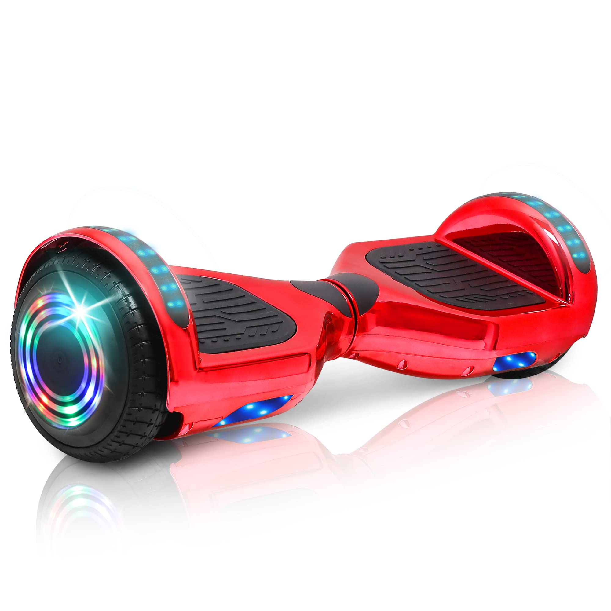 Hoverboard for Kids Ages 6-12 Electric Self Balancing Scooter with Built in Bluetooth Speaker 6.5" Wheels LED Lights Hover Board Safety Certified