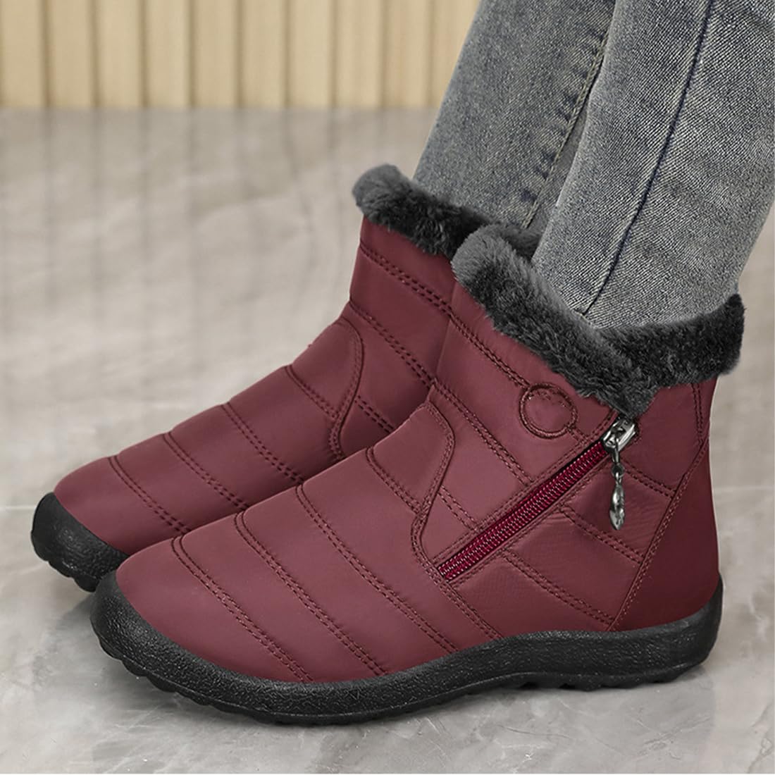 Stivali invernali da donna antiscivolo impermeabili