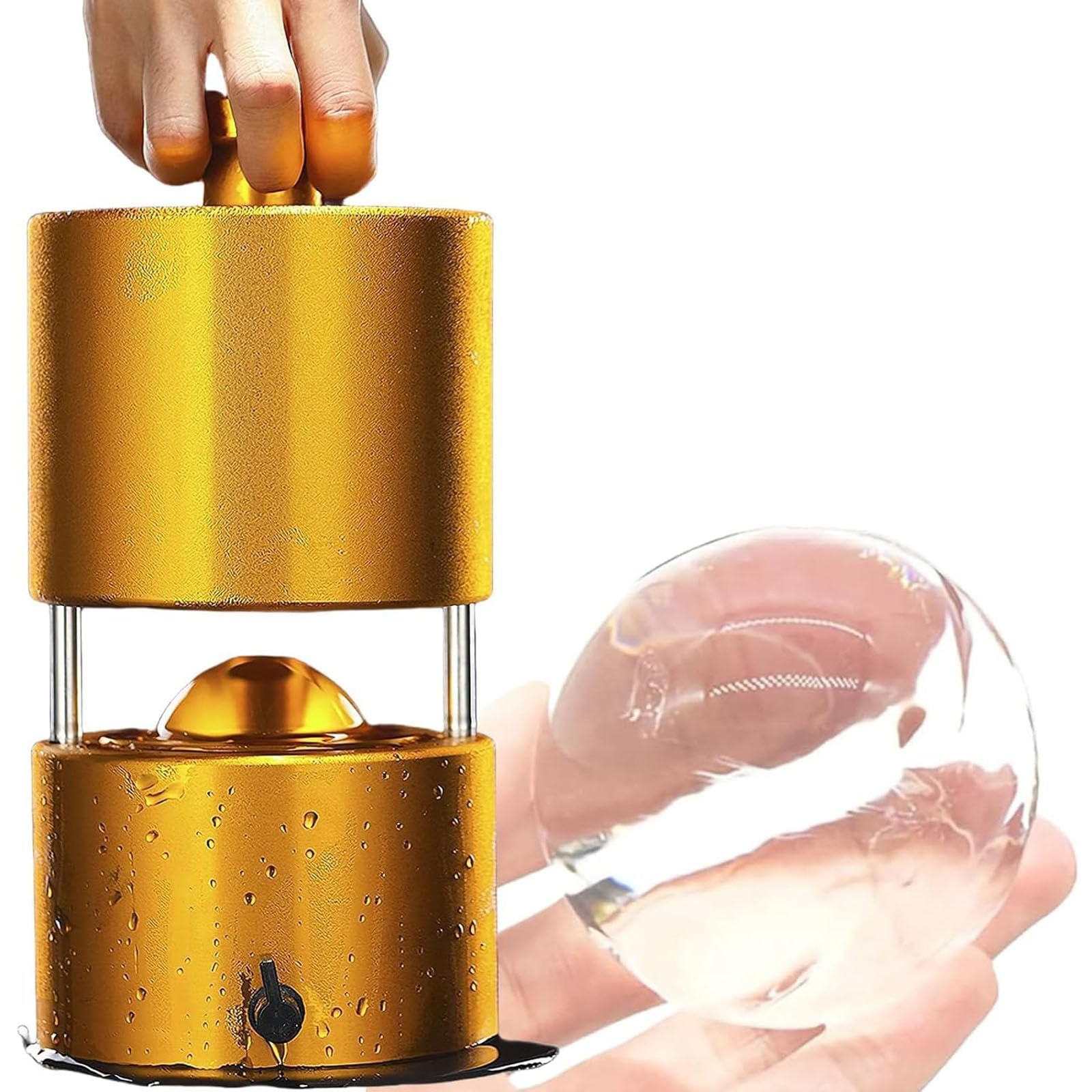 Machine à glaçons rapide grandes boules de glace pour soirées cocktail et bar de salon