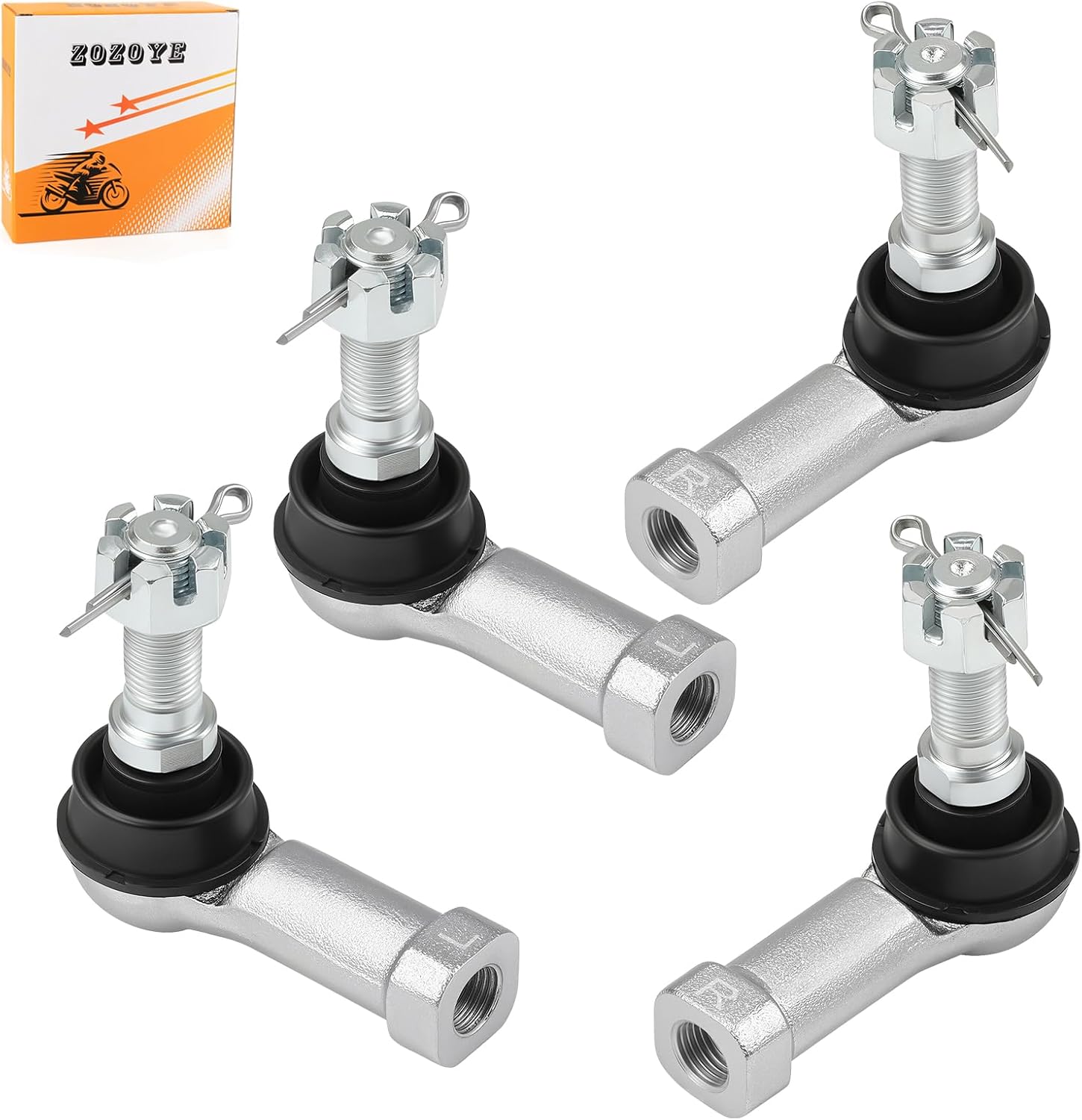Right + Left Tie Rod End Ball Joint For Can-Am Traxter Quest Outlander Renegade 450 500 570 650 800 850 1000 1999-2024