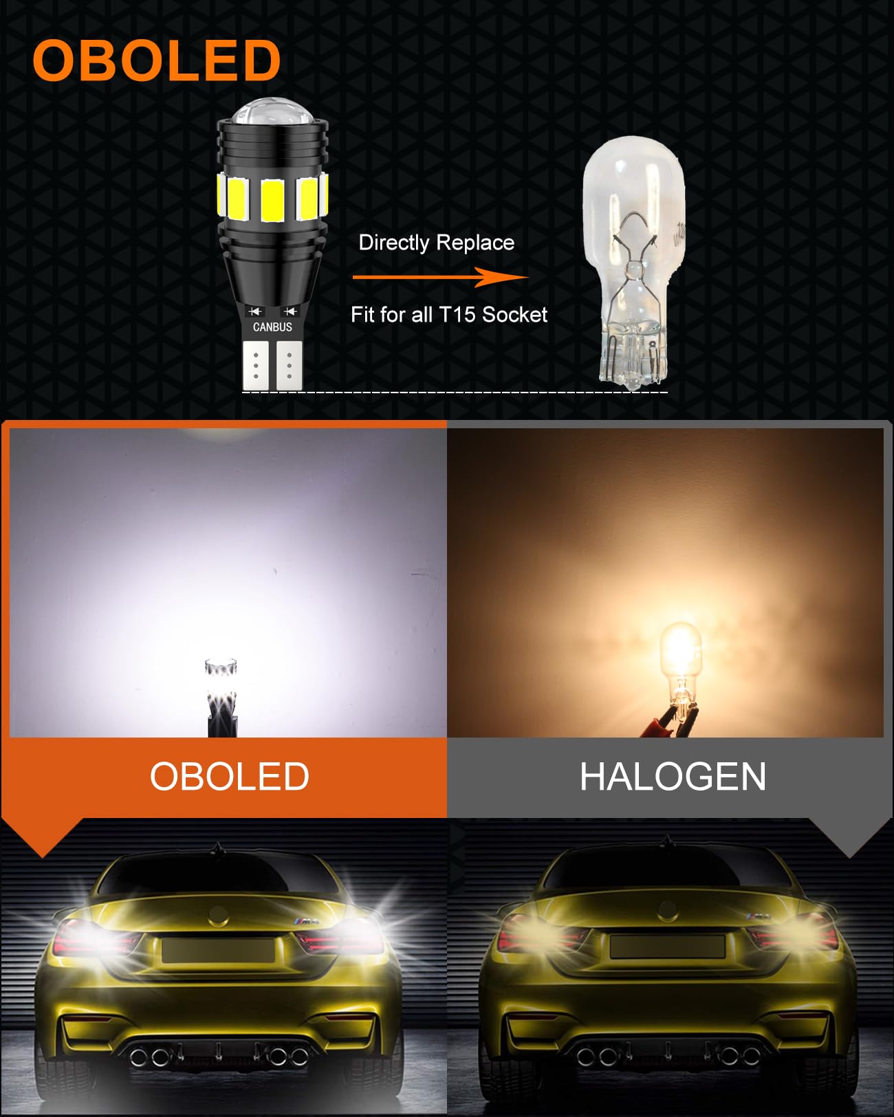 Lampadine LED W16W CANBUS - 12V/24V, Bianco 6500K, Per Retromarcia E Luci Posteriori - Foto 7