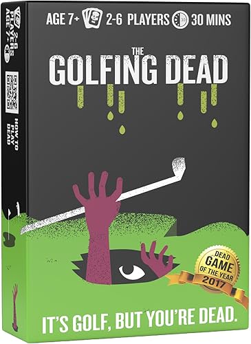 The Golfing Dead - El mejor juego de cartas de zombies para la familia de 2 a 6 jugadores, ideal para adultos, parejas, adolescentes y niños a