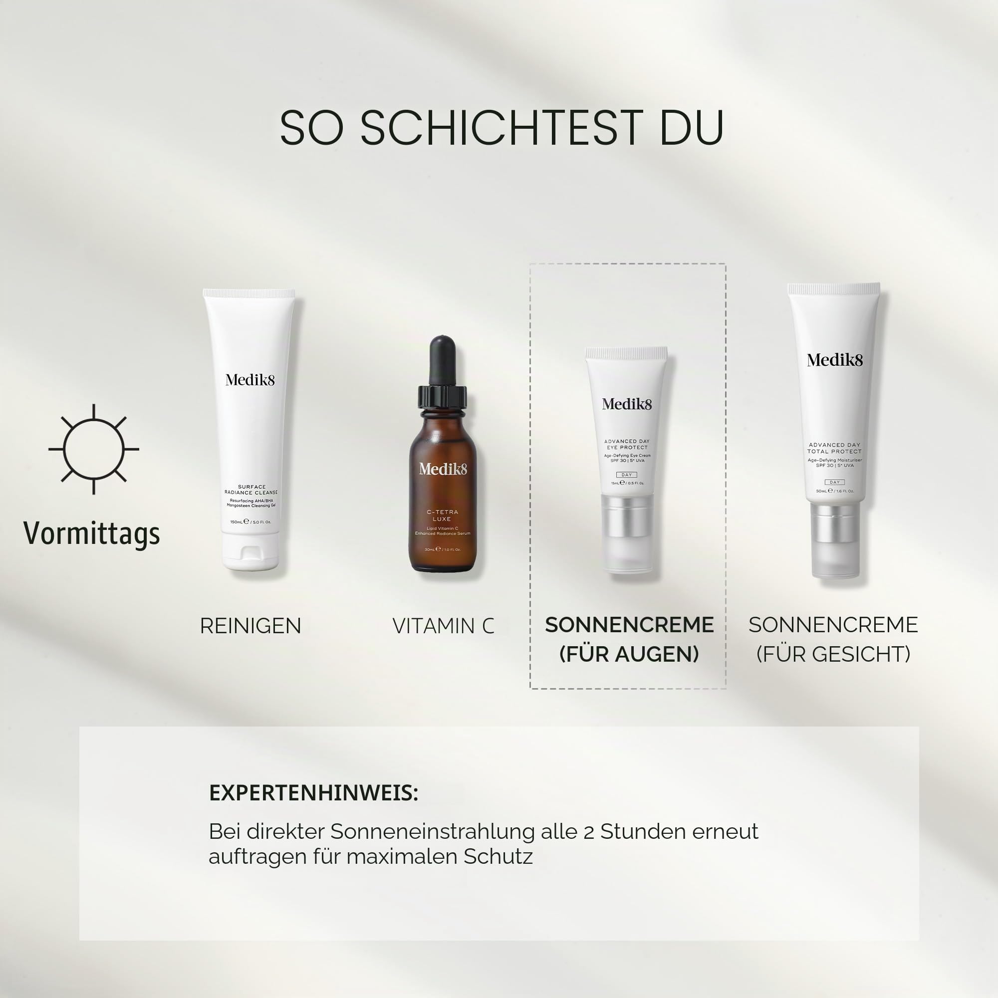 Medik8 Advanced Day Eye Protect - Anti-Aging-Augencreme - LSF 30 - Wirkt gegen dunkle Augenringe, beugt Falten vor und glättet diese - 15ml | LSF 30 5* UVA-Schutz, erhält eine jugendlich aussehende Augenpartie, multifunktionale Abwehr gegen Alterung Augen