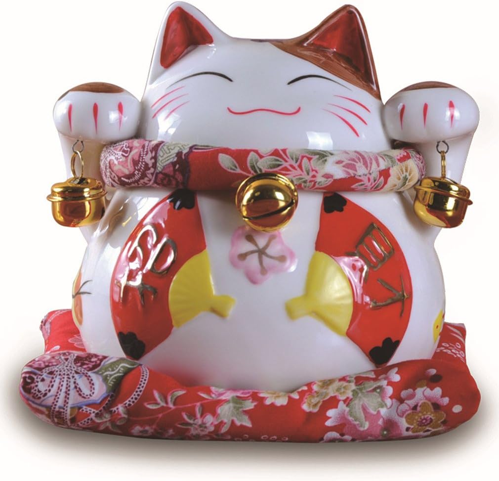 White lucky cat Clearance